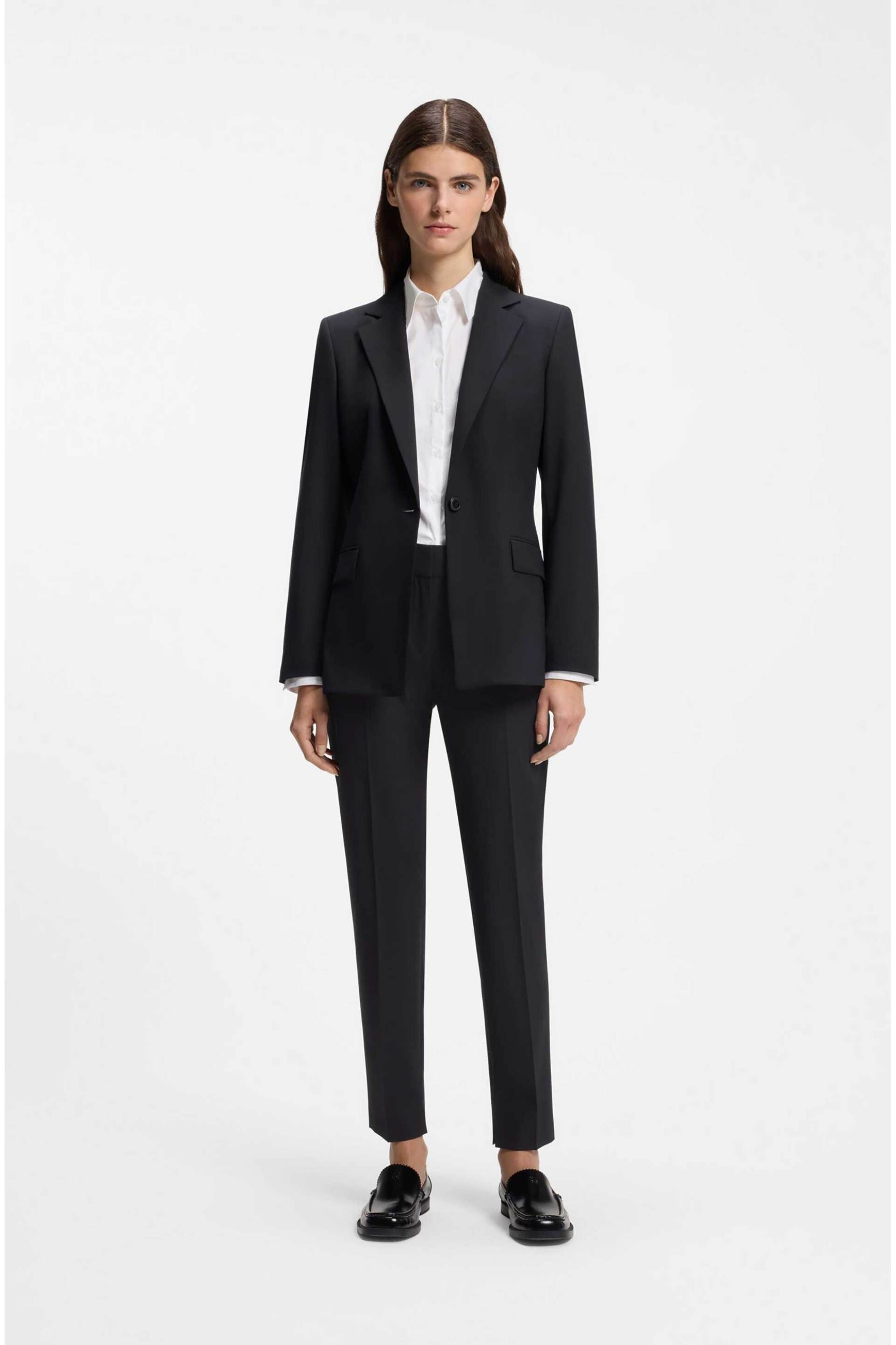Hugo γυναικείο παντελόνι cropped Slim Fit 