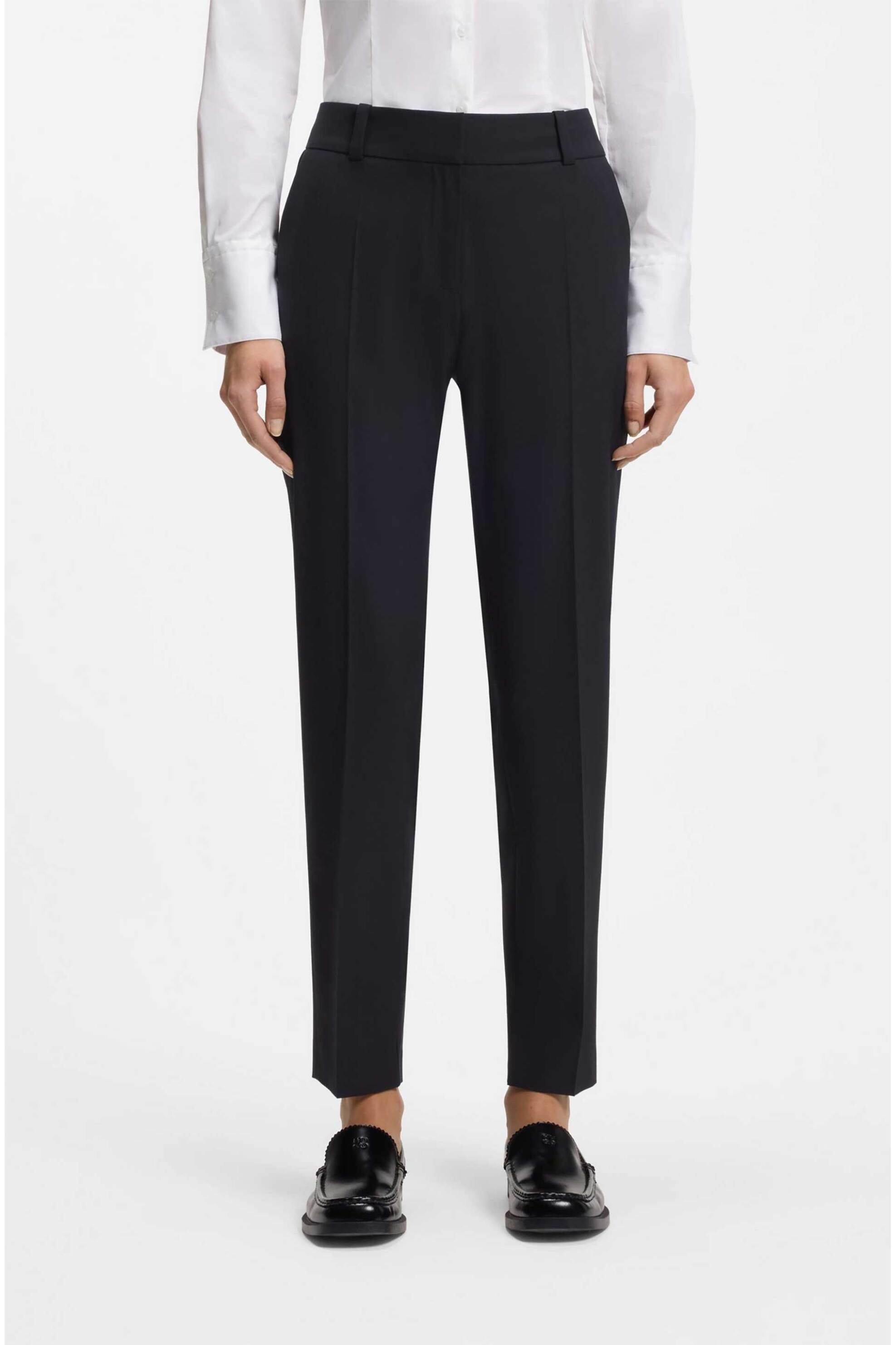 Hugo γυναικείο παντελόνι cropped Slim Fit 