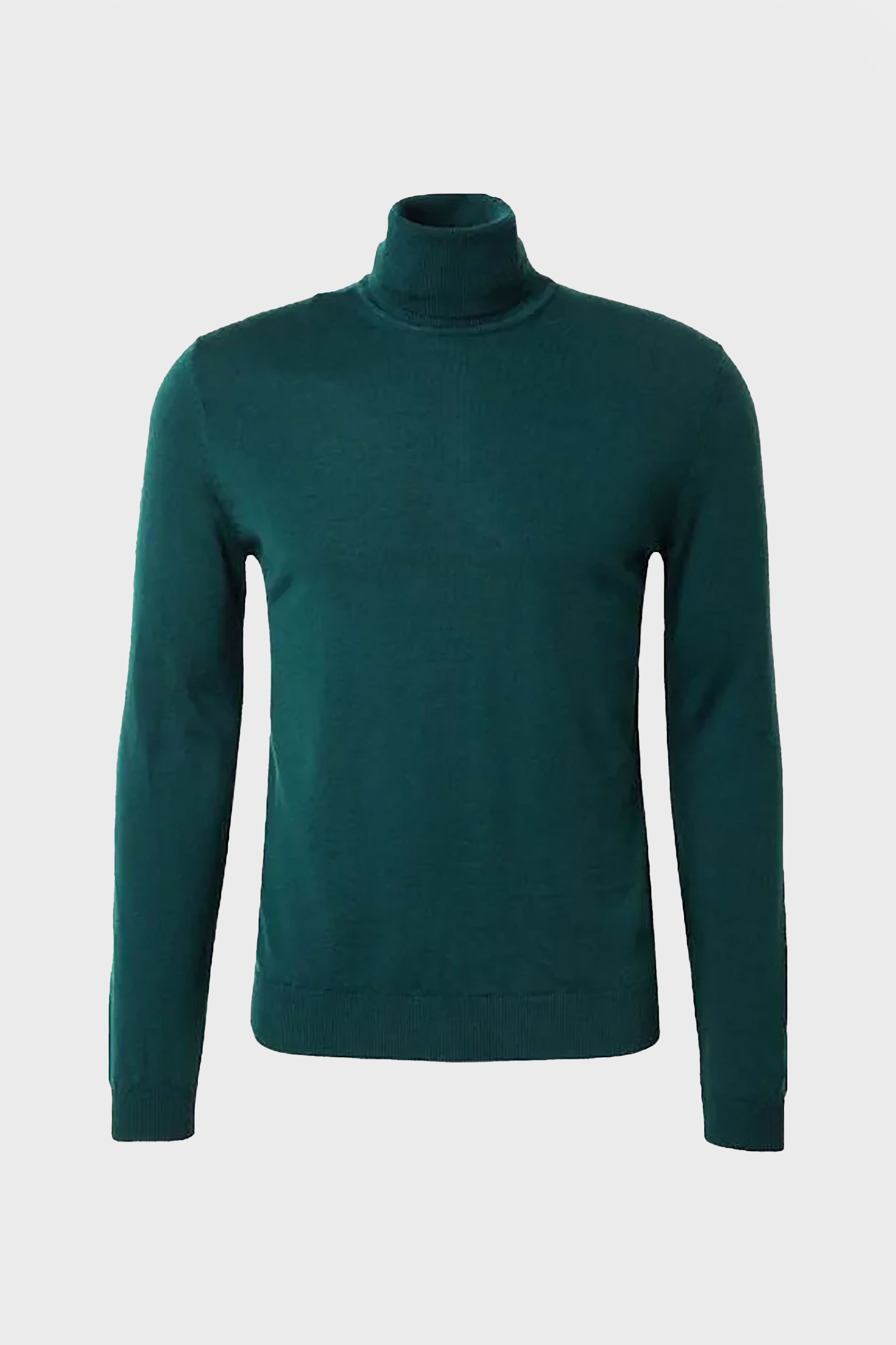 Hugo Boss ανδρική μάλλινη μπλούζα ζιβάγκο Regular Fit "San Thomas" - 50474174 Κυπαρισσί