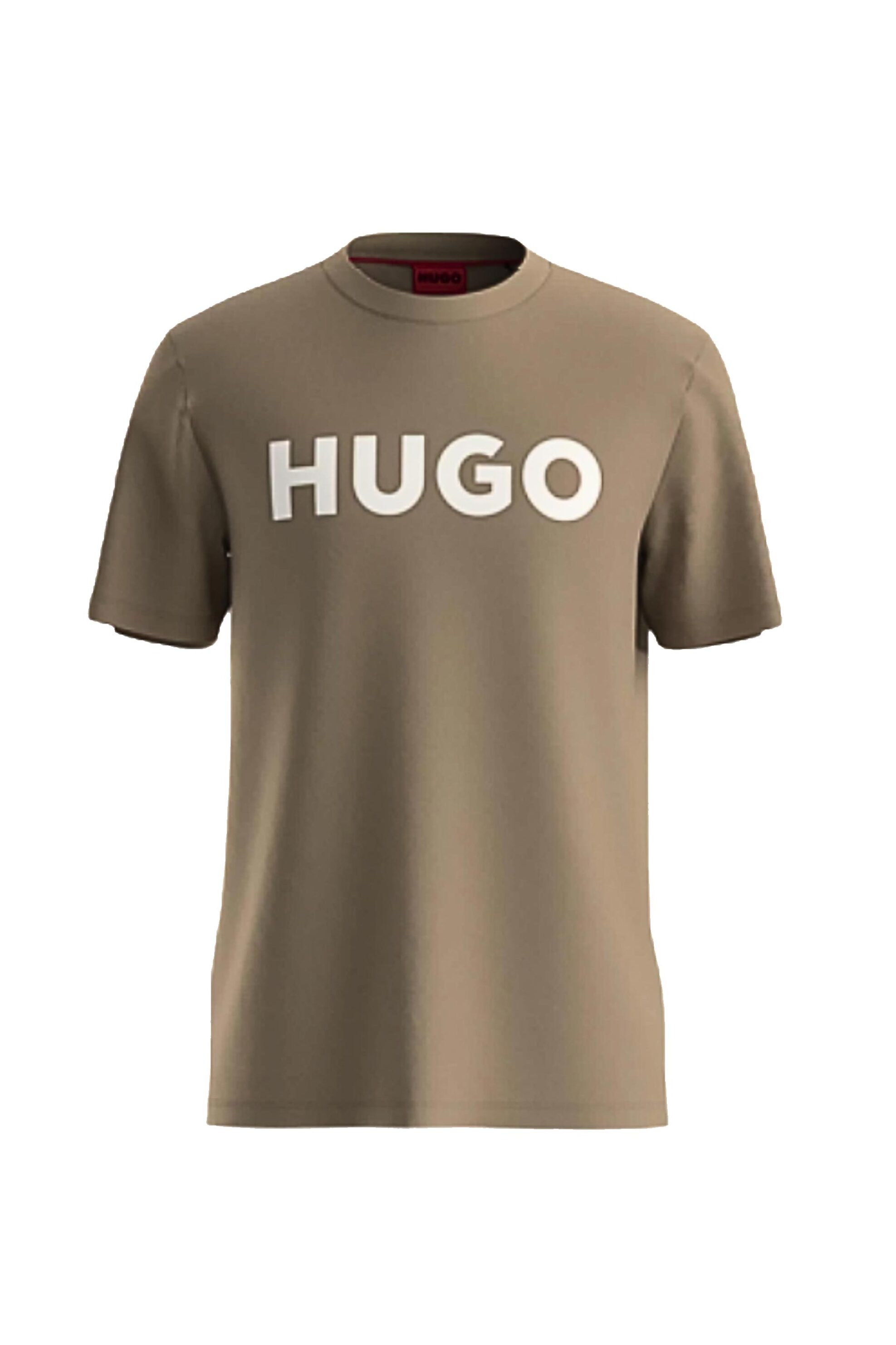 Hugo Boss ανδρικό T-shirt με logo print Regular Fit "Dulivio" - 50467556 Καφέ Ανοιχτό