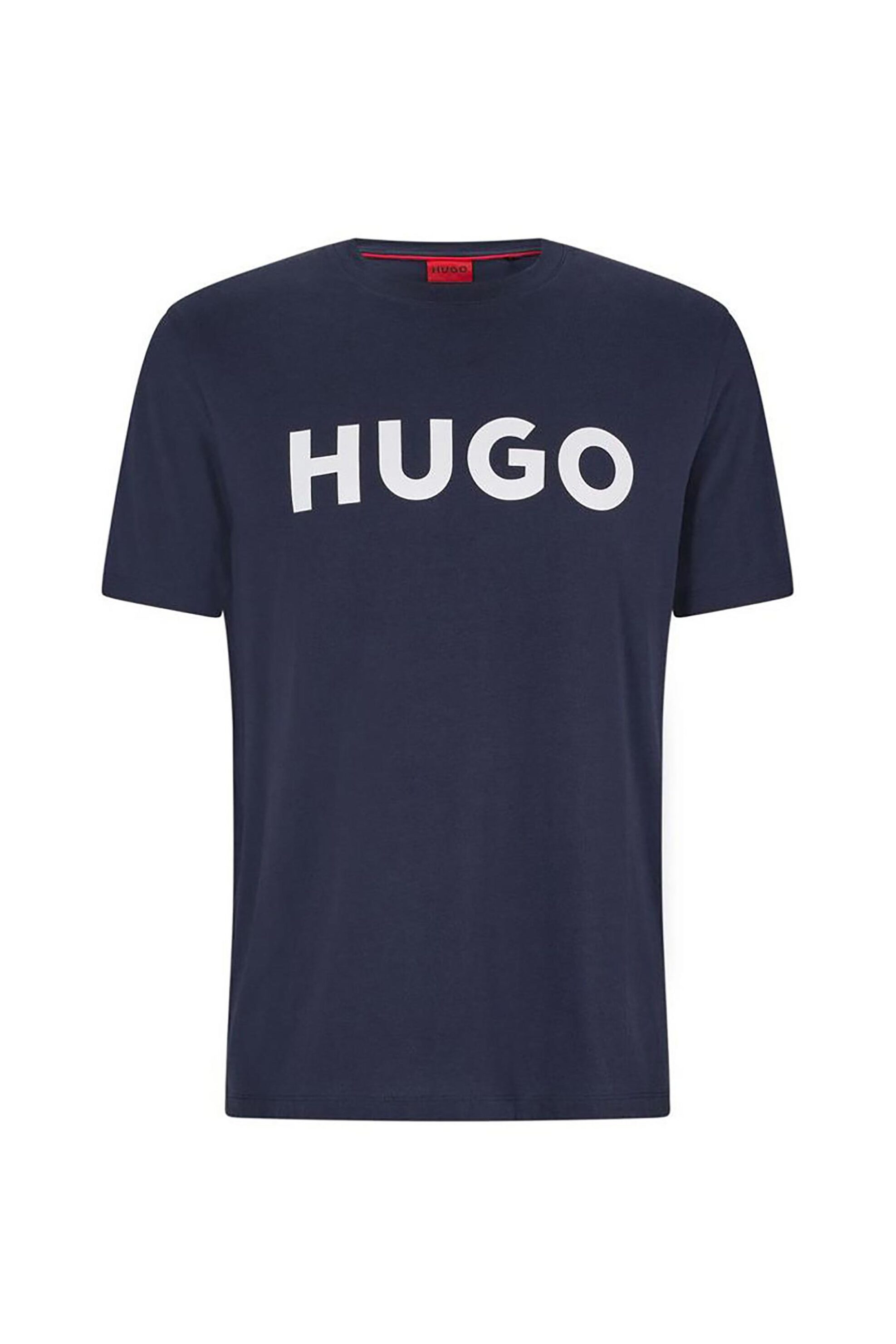 Hugo Boss ανδρικό T-shirt με logo print Regular Fit "Dulivio" - 50467556 Μπλε Σκούρο
