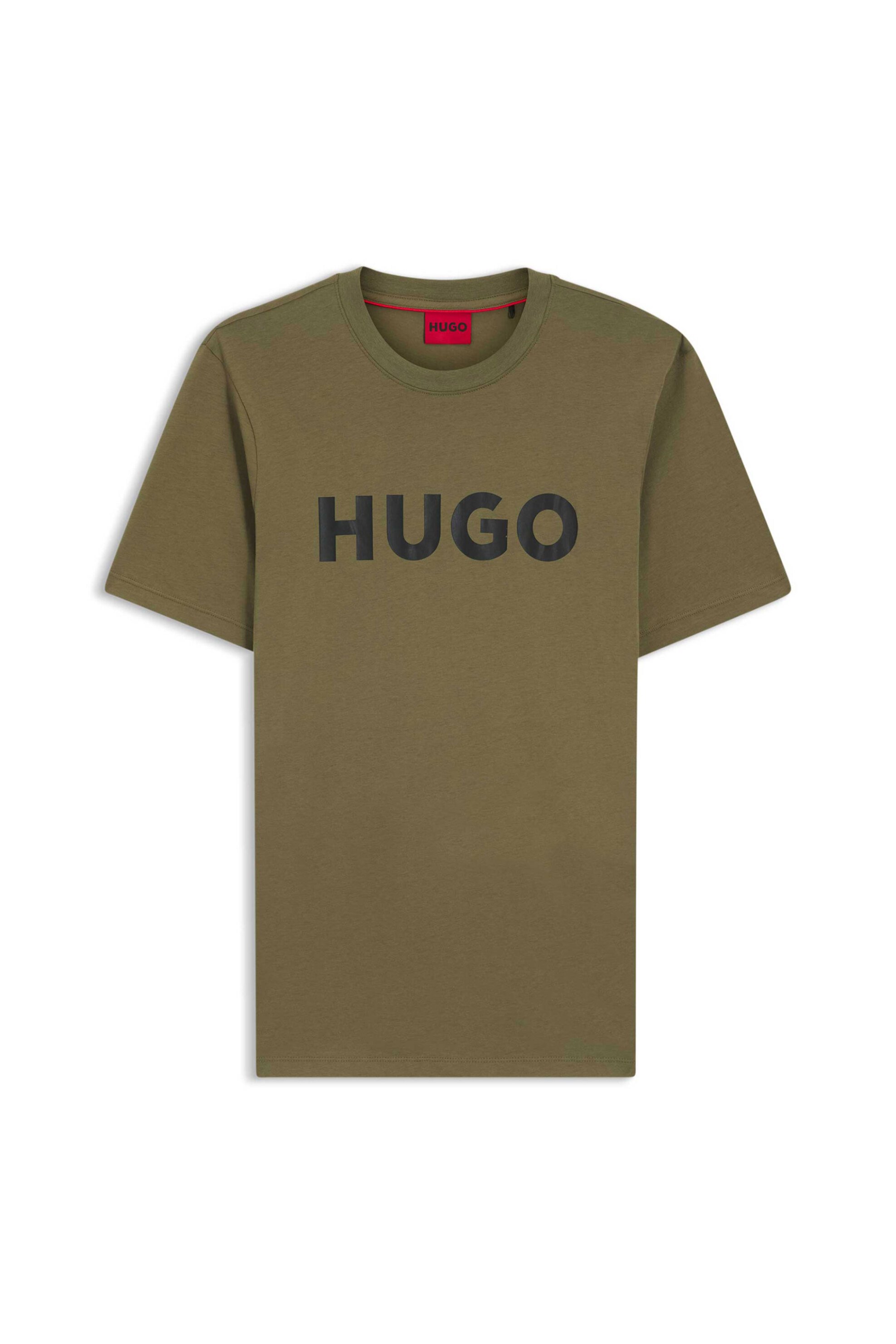 Hugo Boss ανδρικό T-shirt με logo print Regular Fit "Dulivio" - 50467556 Χακί