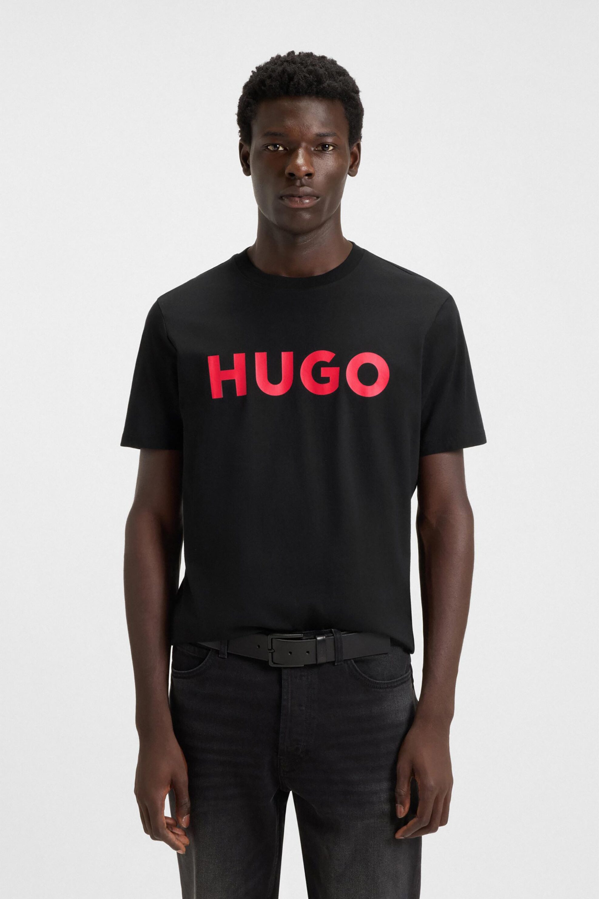 Hugo Boss ανδρικό T-shirt με logo print Regular Fit 