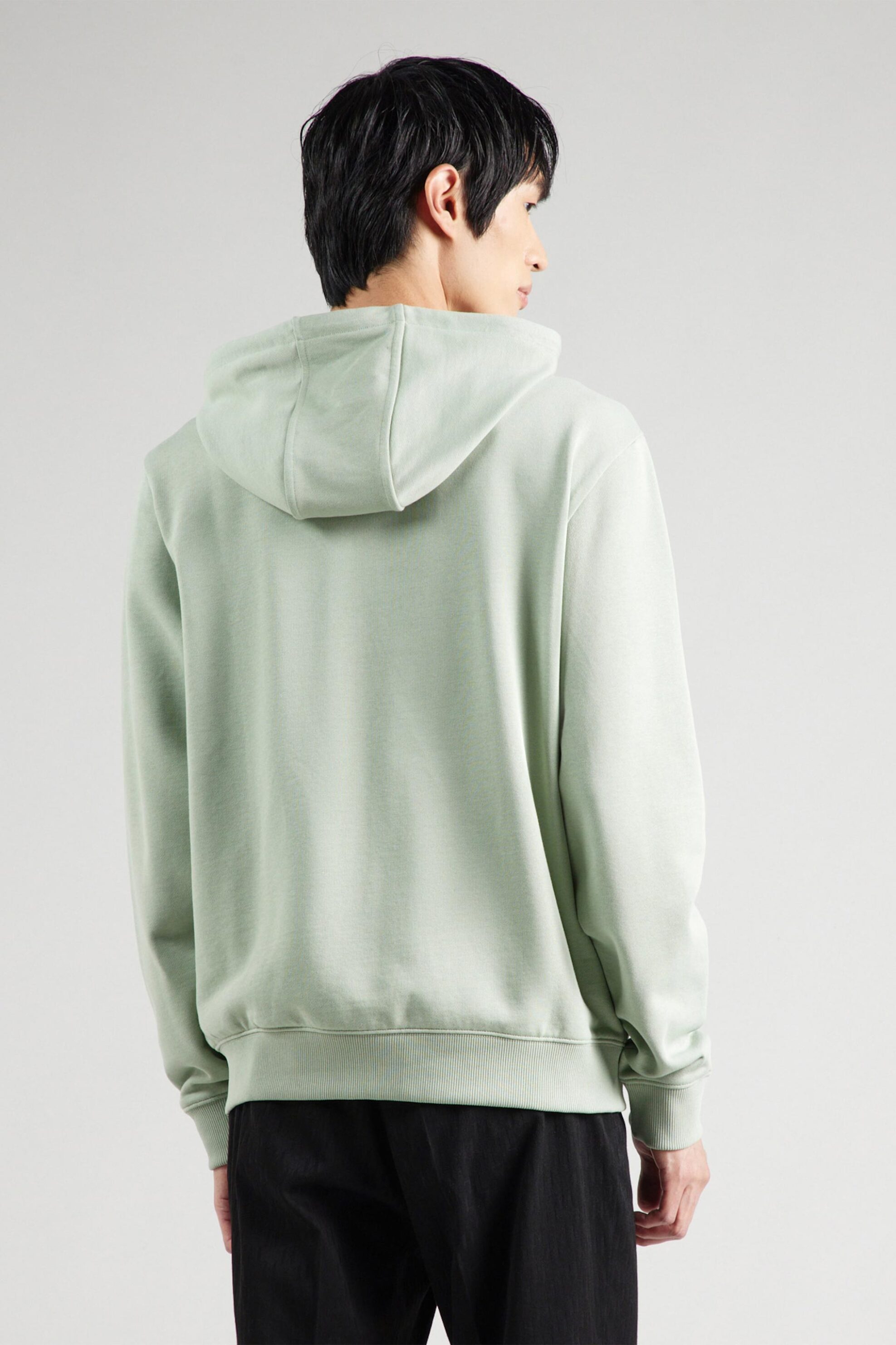 Hugo Boss Ανδρική Ζακέτα Φούτερ με Κουκούλα Και Contrast Logo Patch Regular Fit Daple - 50447972 Βεραμάν Ανοιχτό