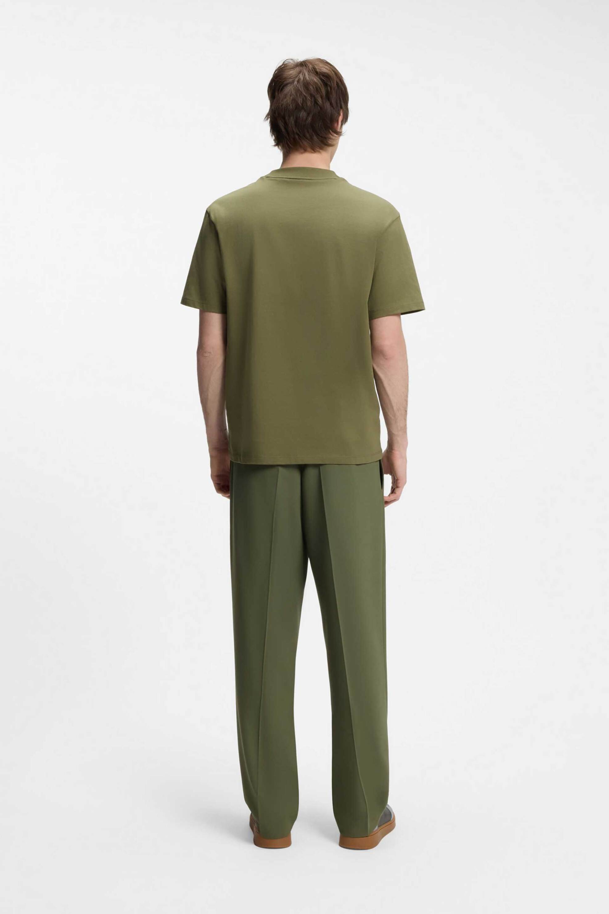 Hugo Ανδρικό T-Shirt με Λογότυπο Relaxed Fit Dapolino - 50488330 Λαδί