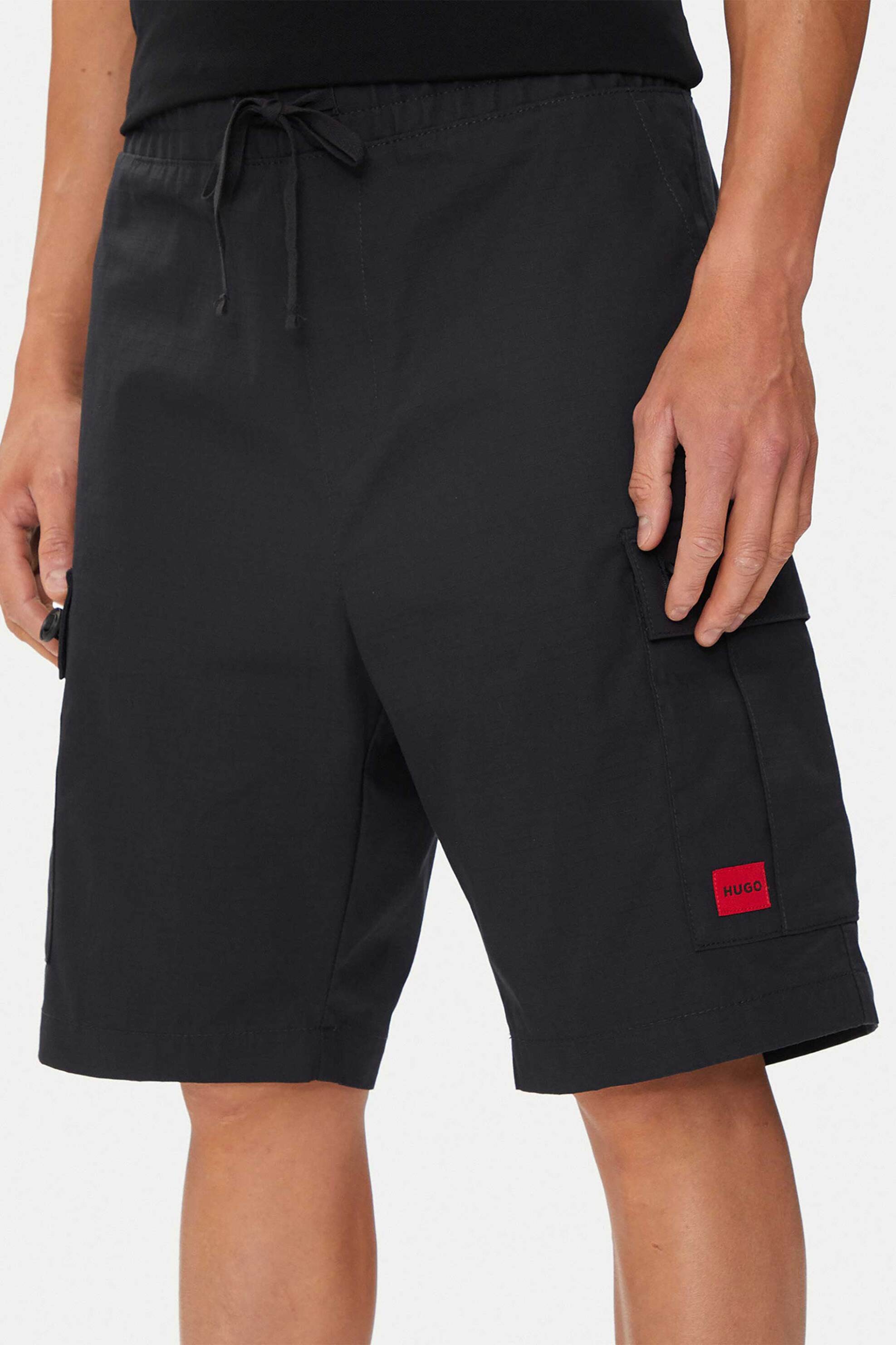 Hugo Boss ανδρική cargo βερμούδα Regular Fit "Garlio" - 50510594 Μαύρο φωτογραφία