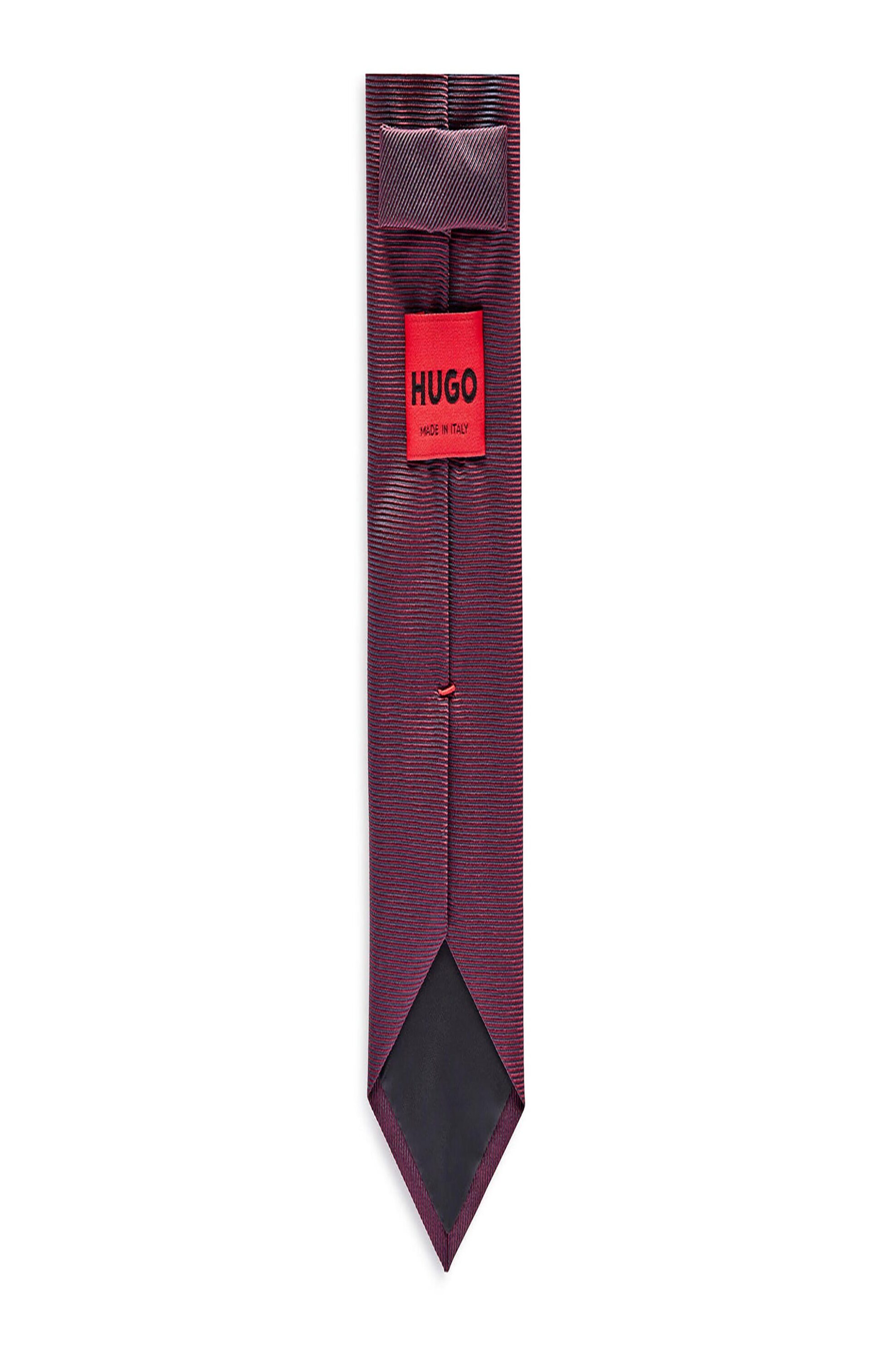 Hugo Boss ανδρική γραβάτα μονόχρωμη με περιεκτικότητα σε μετάξι - 50520644 Μπορντό φωτογραφία