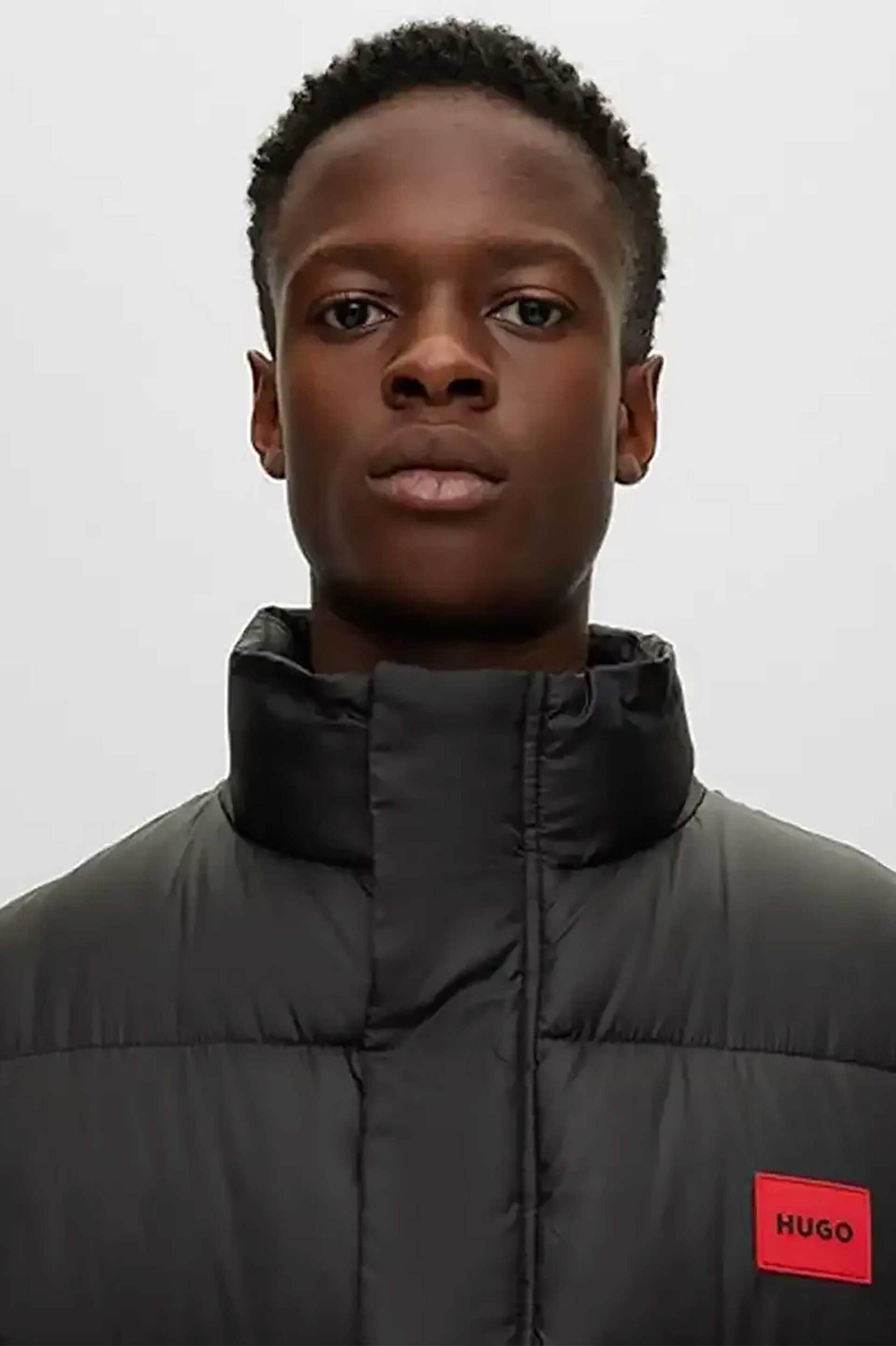 Hugo Boss ανδρικό μπουφάν με καπιτονέ σχέδιο με contrast logo patch Slim Fit - 50505904 Κόκκινο φωτογραφία