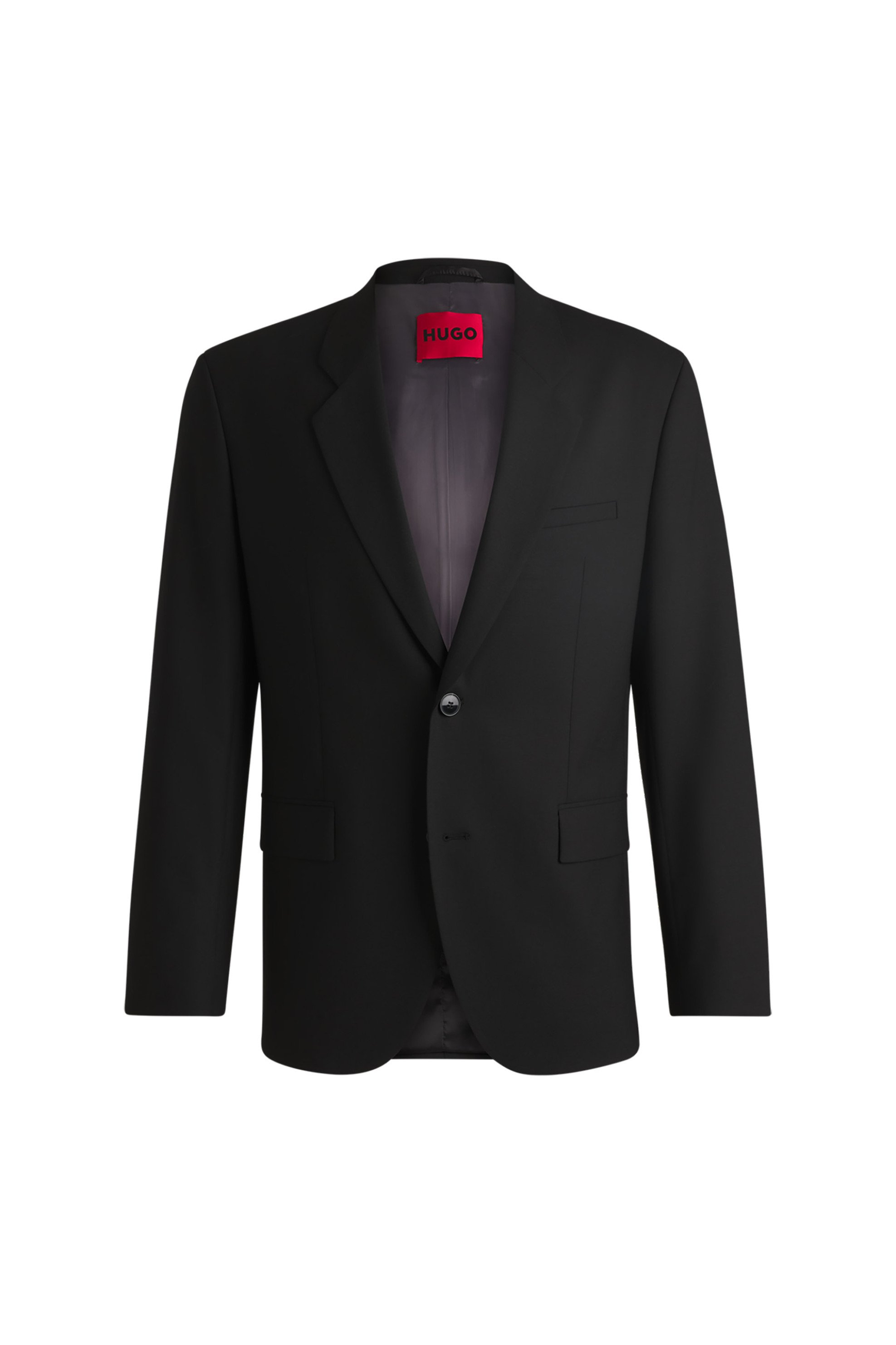 HUGO Hugo Boss ανδρικό σακάκι μονόχρωμο - 50530143-** Μαύρο