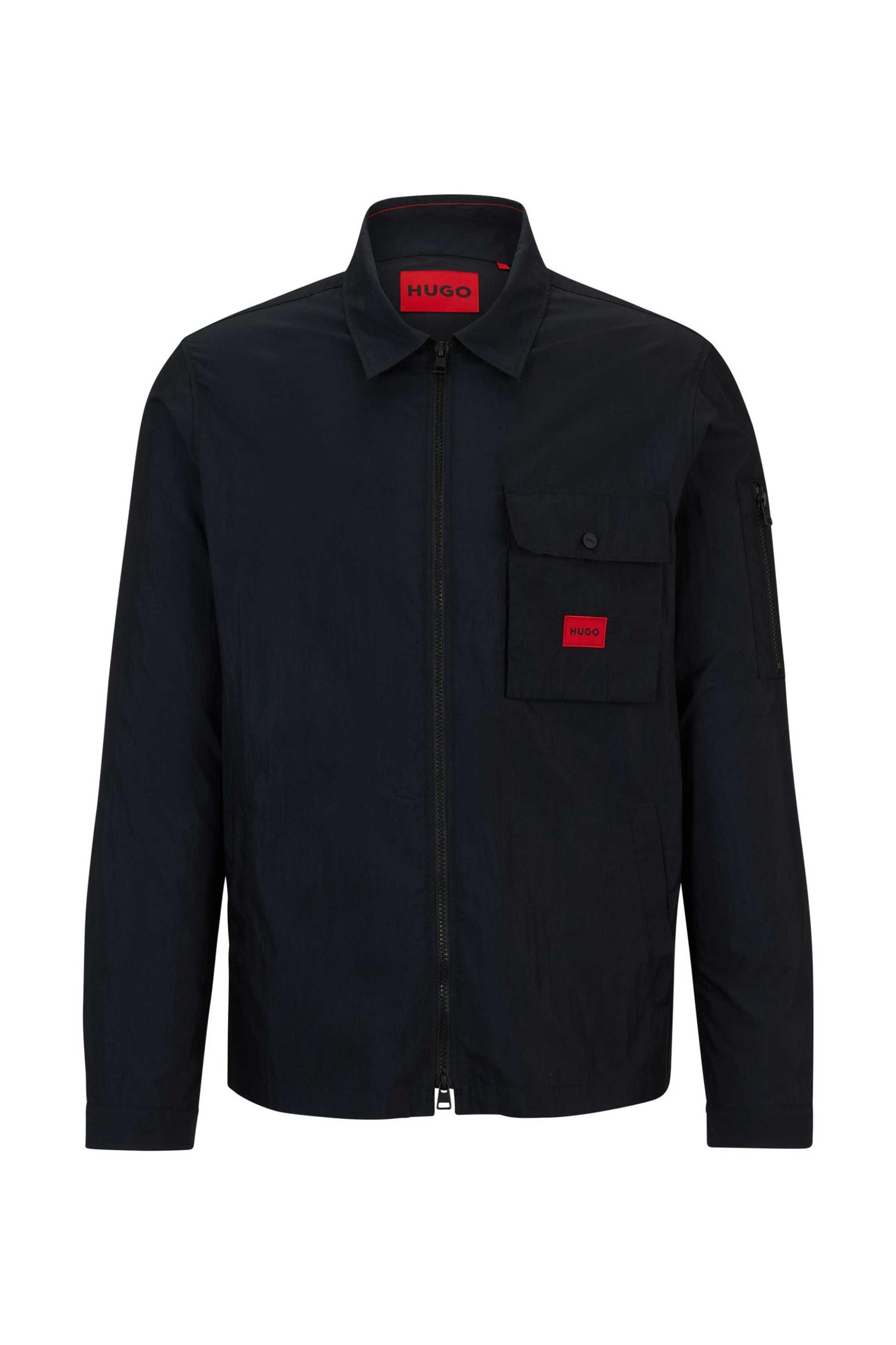 Hugo Boss ανδρικό overshirt με λογότυπο "Emmond" - 50482701 Μαύρο