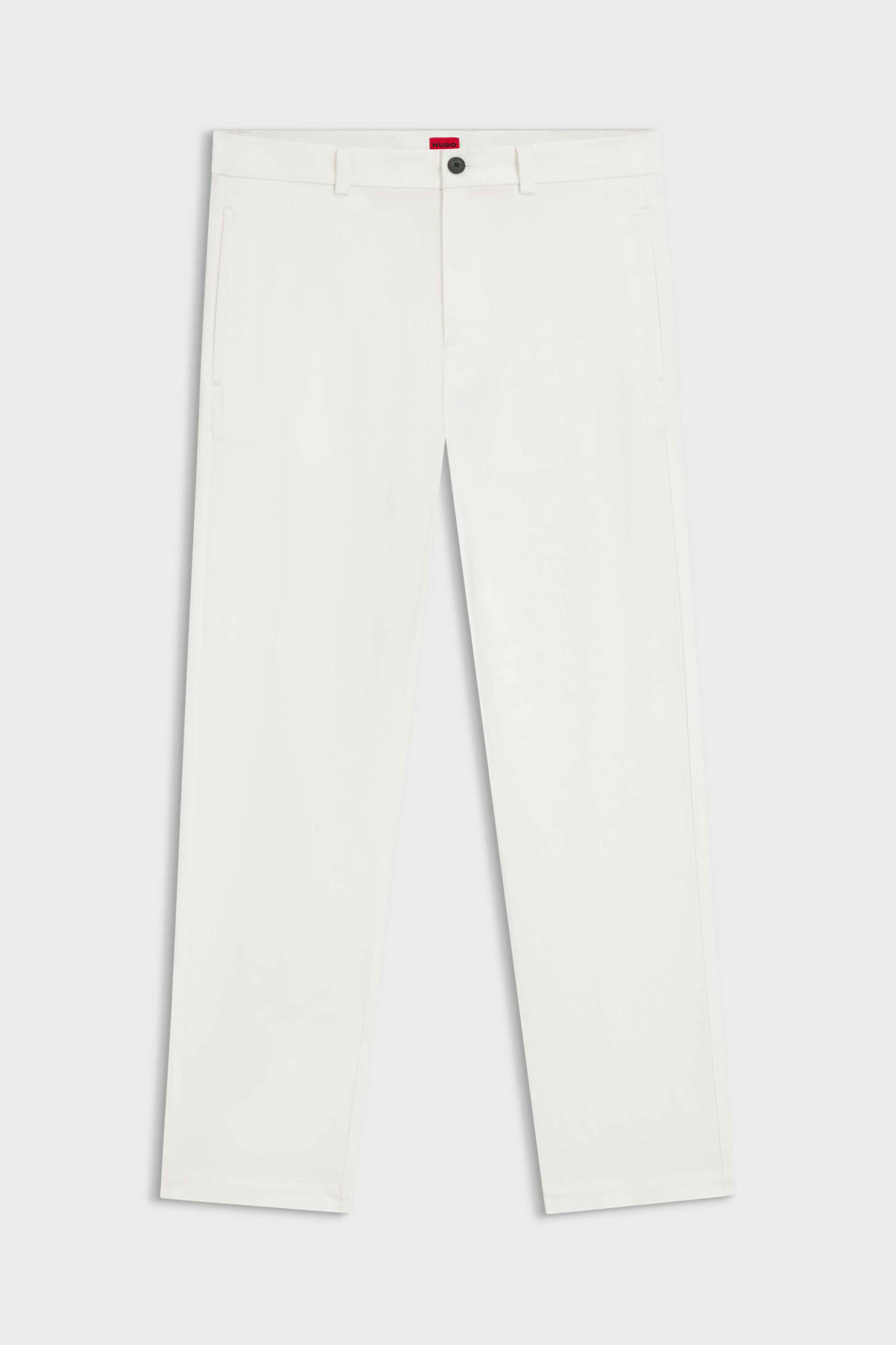 Hugo Boss Ανδρικό Παντελόνι Chino Slim Fit David251D - 50530886 Εκρού