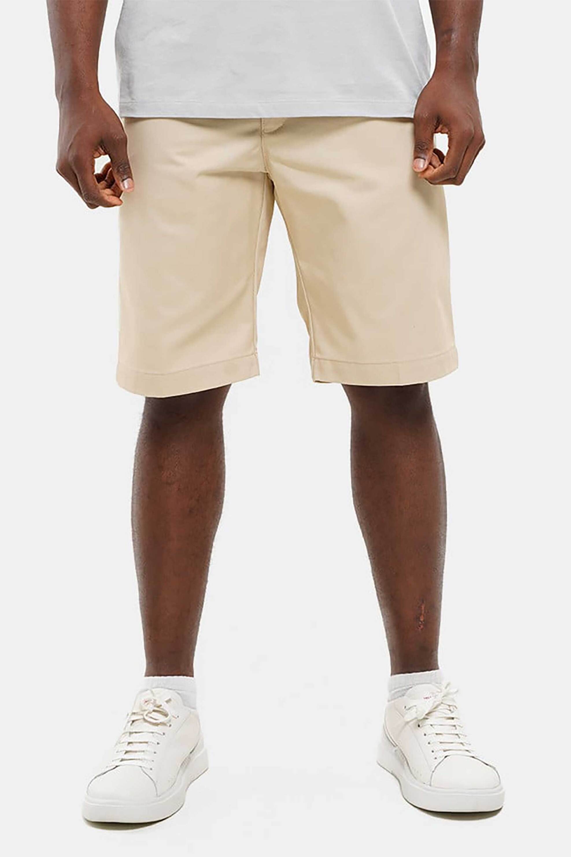 Hugo Boss ανδρική βερμούδα μονόχρωμη Regular Fit "Darik241" - 50505857 Μπεζ