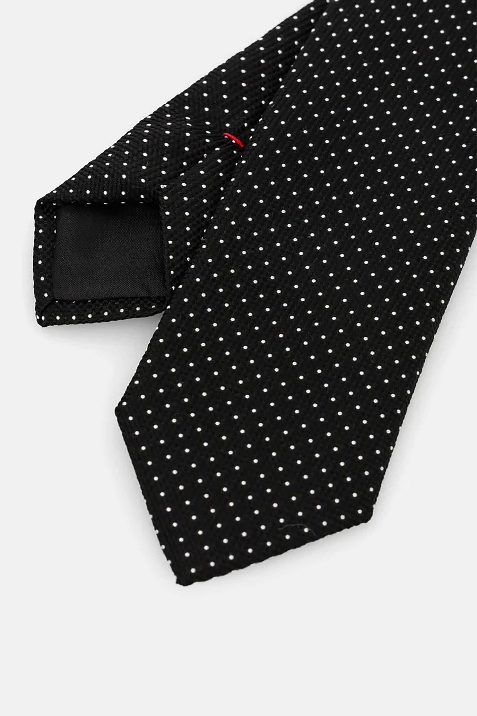 Hugo Boss Ανδρική Γραβάτα με Πουά Σχέδιο - 50520645 Μαύρο