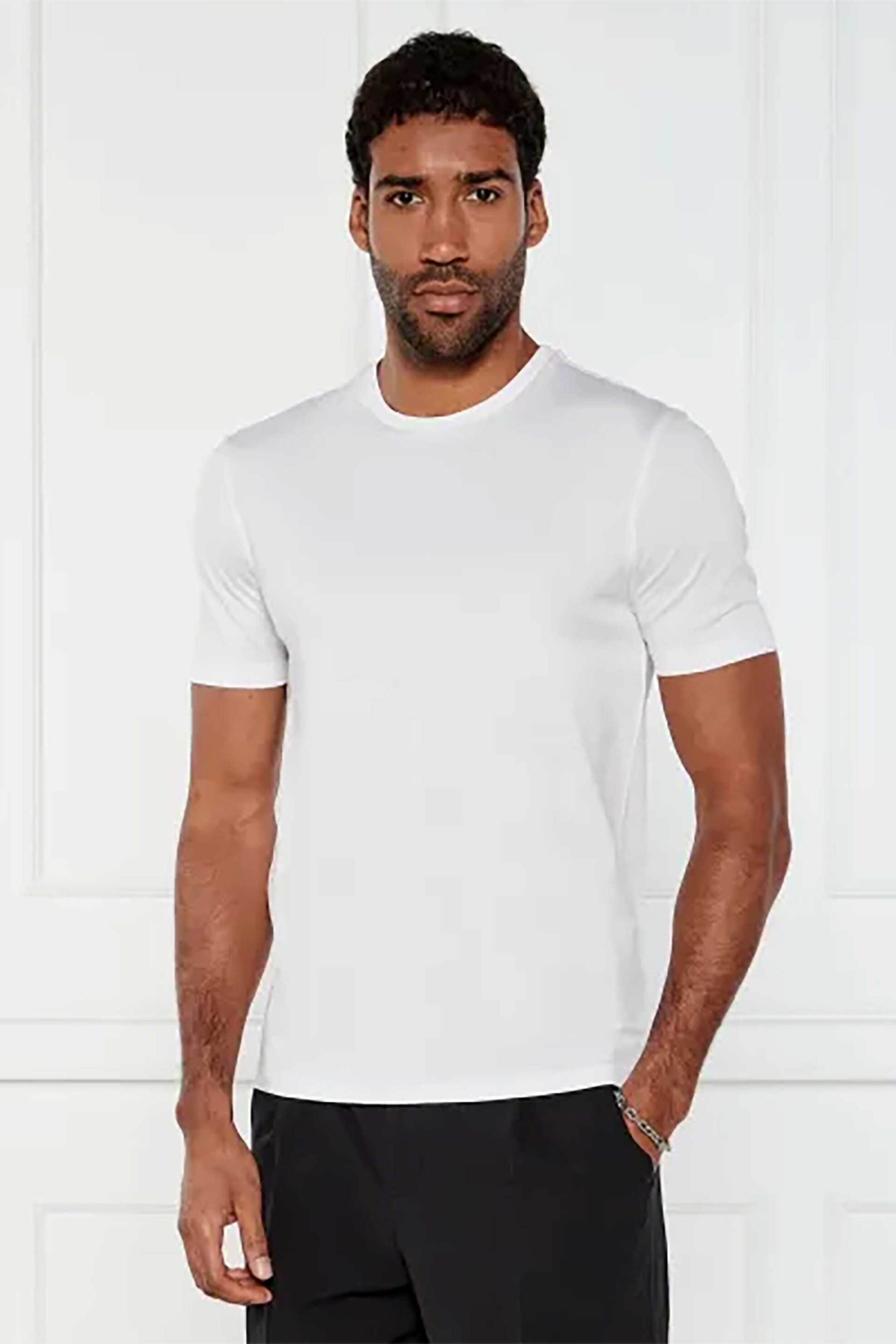 Hugo Boss ανδρικό T-shirt μονόχρωμο Regular Fit 