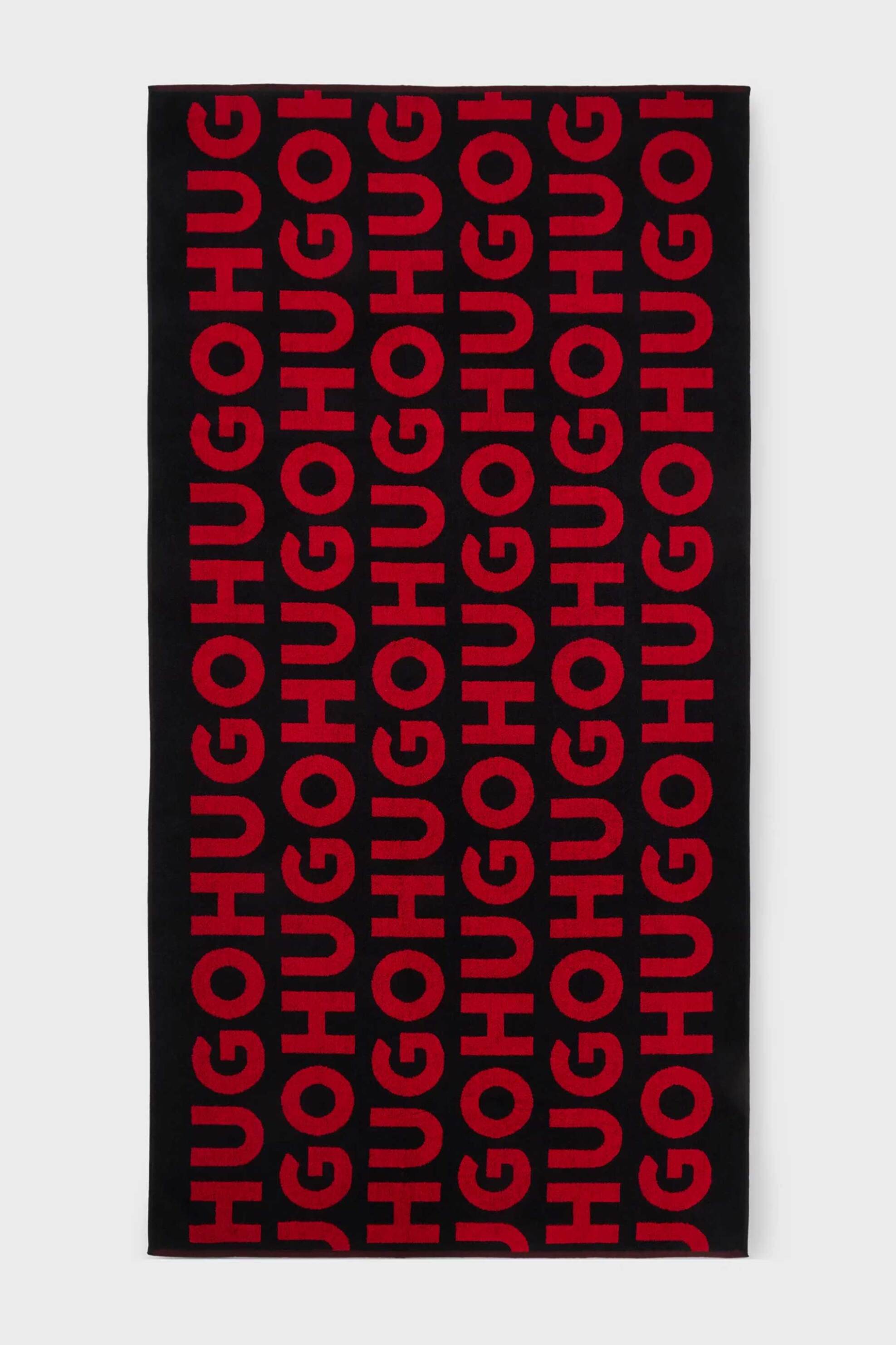 HUGO Hugo Boss unisex πετσέτα θαλάσσης με all-over logo print - 50539992 Κόκκινο