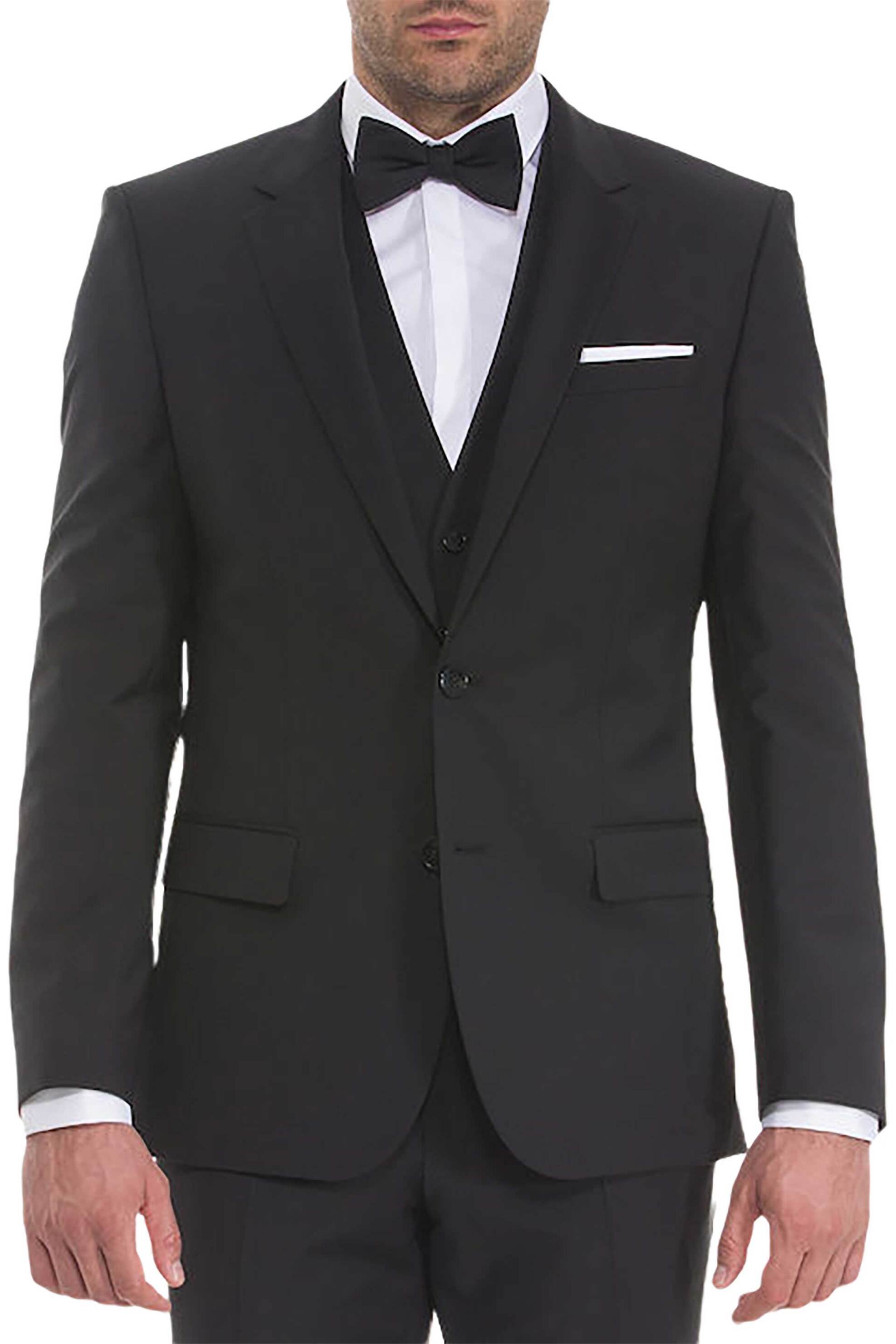 HUGO Hugo Boss ανδρικό σακάκι μονόχρωμο "Henrym204x" - 50446541 Μαύρο