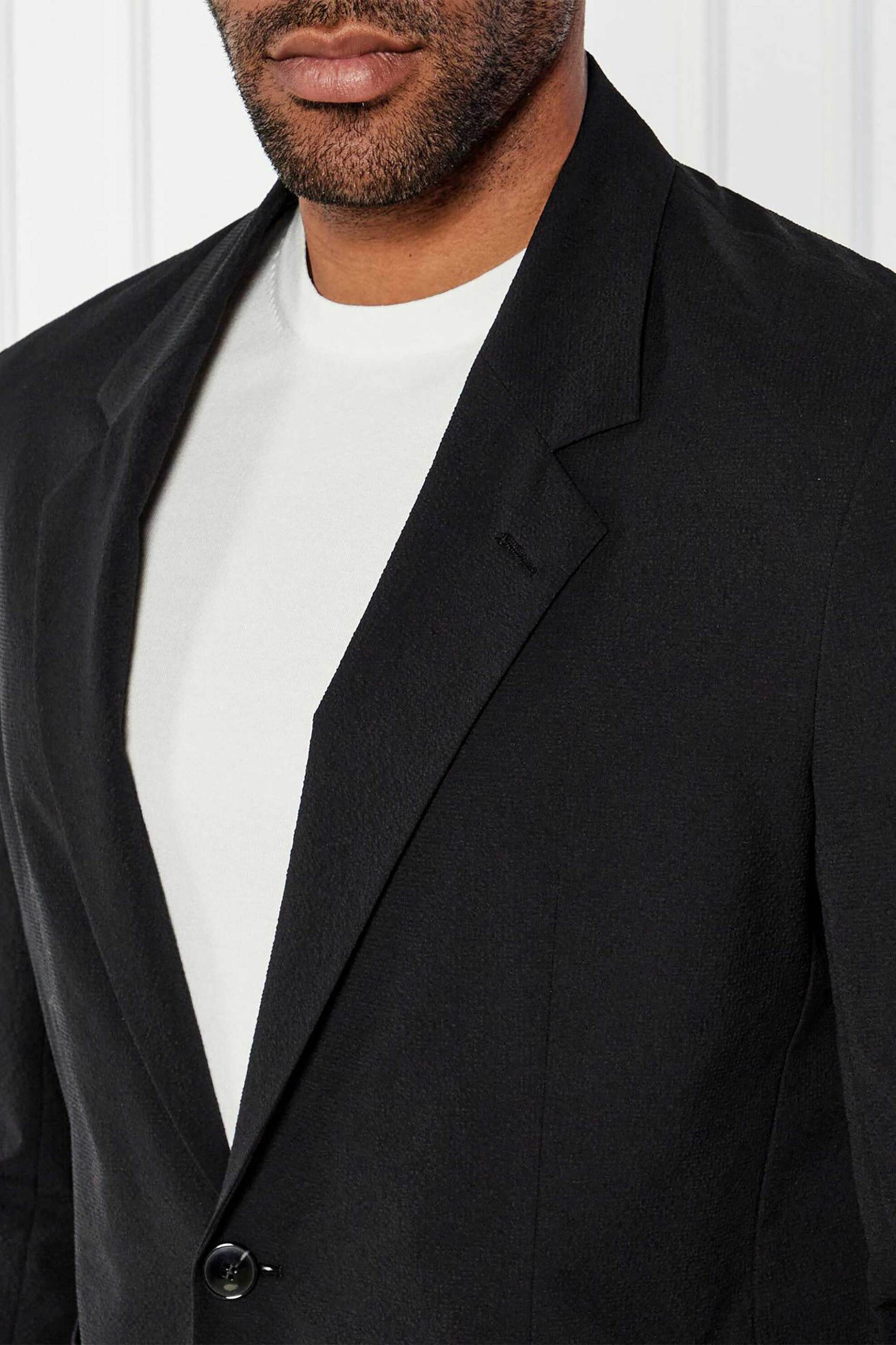 Hugo Boss ανδρικό σακάκι μονόχρωμο Modern Fit "Karlo252f1x" - 50540203 Μαύρο φωτογραφία