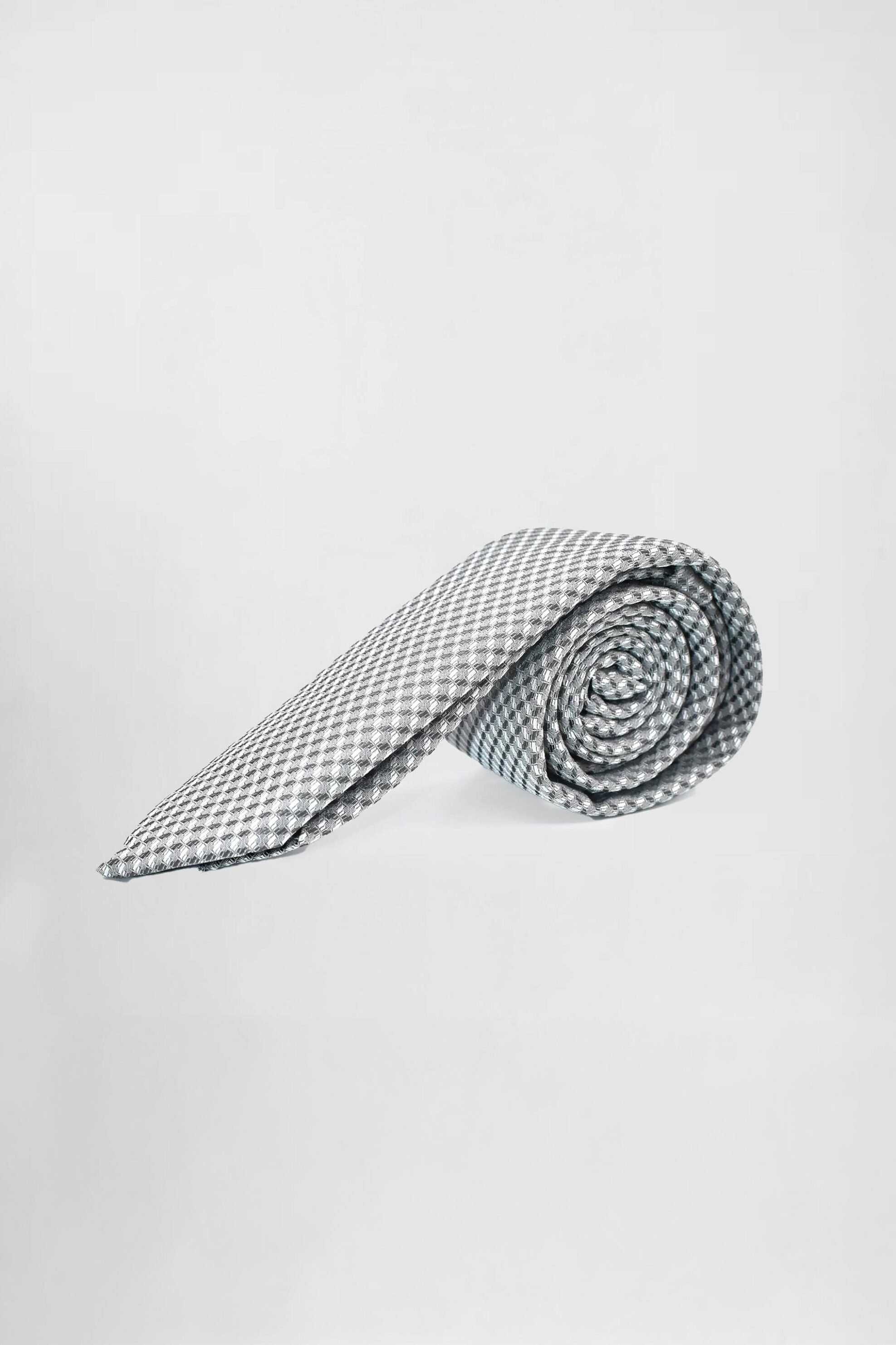 HUGO Hugo Boss ανδρική γραβάτα με καρό σχέδιο - 50551741 Γκρι