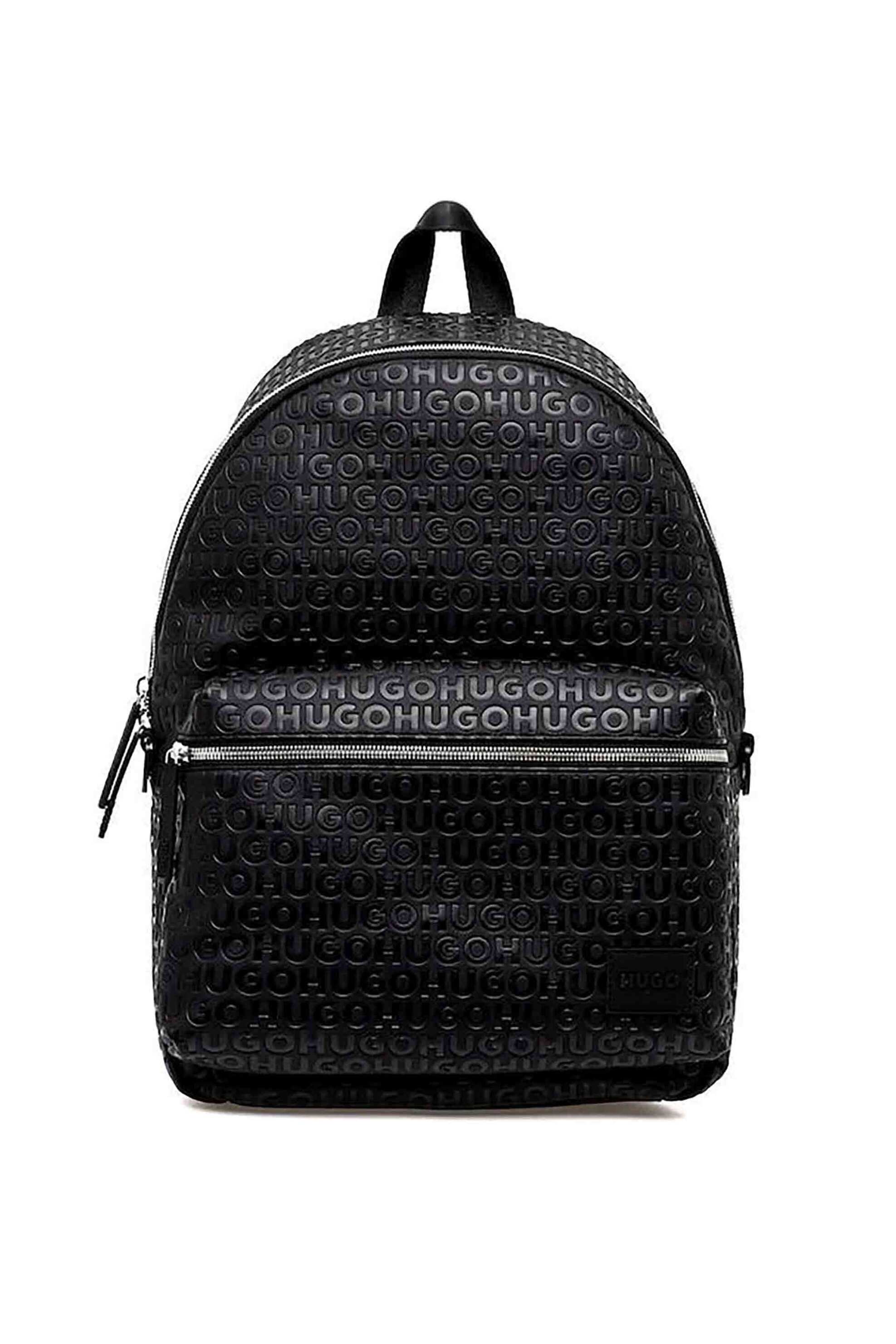 Hugo Boss ανδρικό backpack με all-over λογότυπο - 50547252 Μαύρο