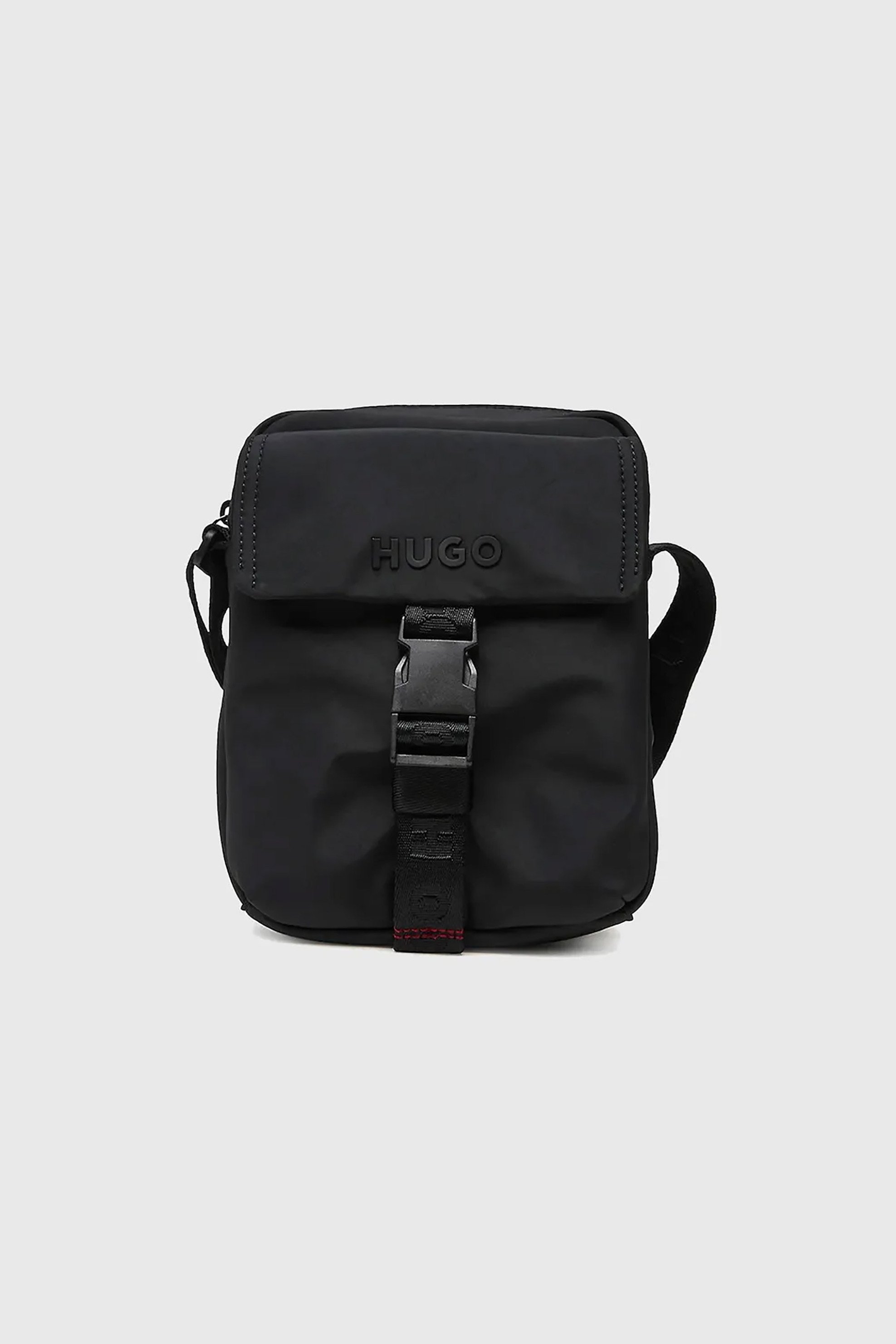 Hugo Boss ανδρικό τσαντάκι ώμου με ανάγλυφο λογότυπο "Marsel" - 50547276 Μαύρο