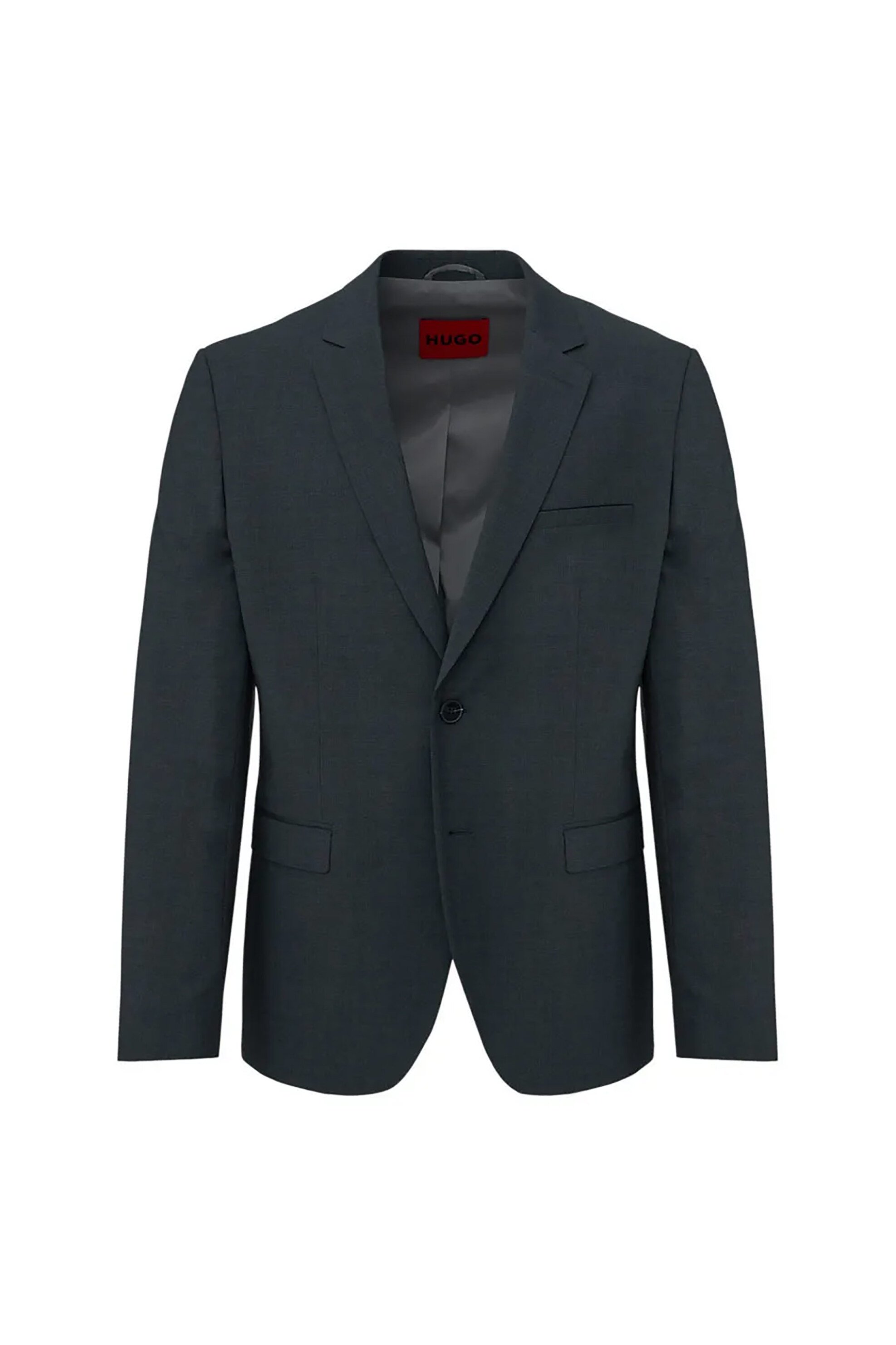 Hugo Boss ανδρικό σακάκι μονόχρωμο Slim Fit - 50540157 Ανθρακί