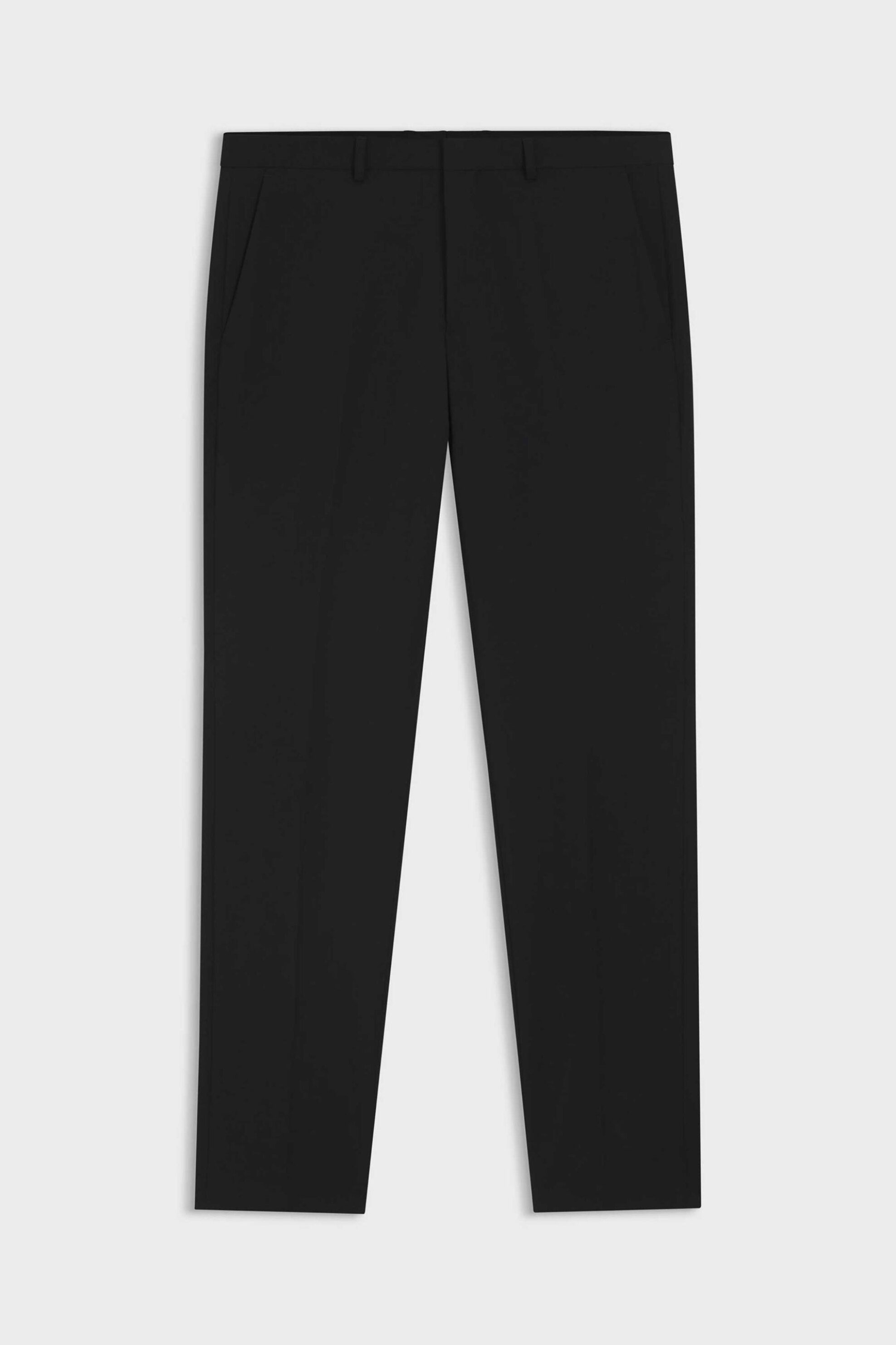 Hugo Boss Ανδρικό Μάλλινο Παντελόνι Κοστουμιού - 50540306 Μαύρο