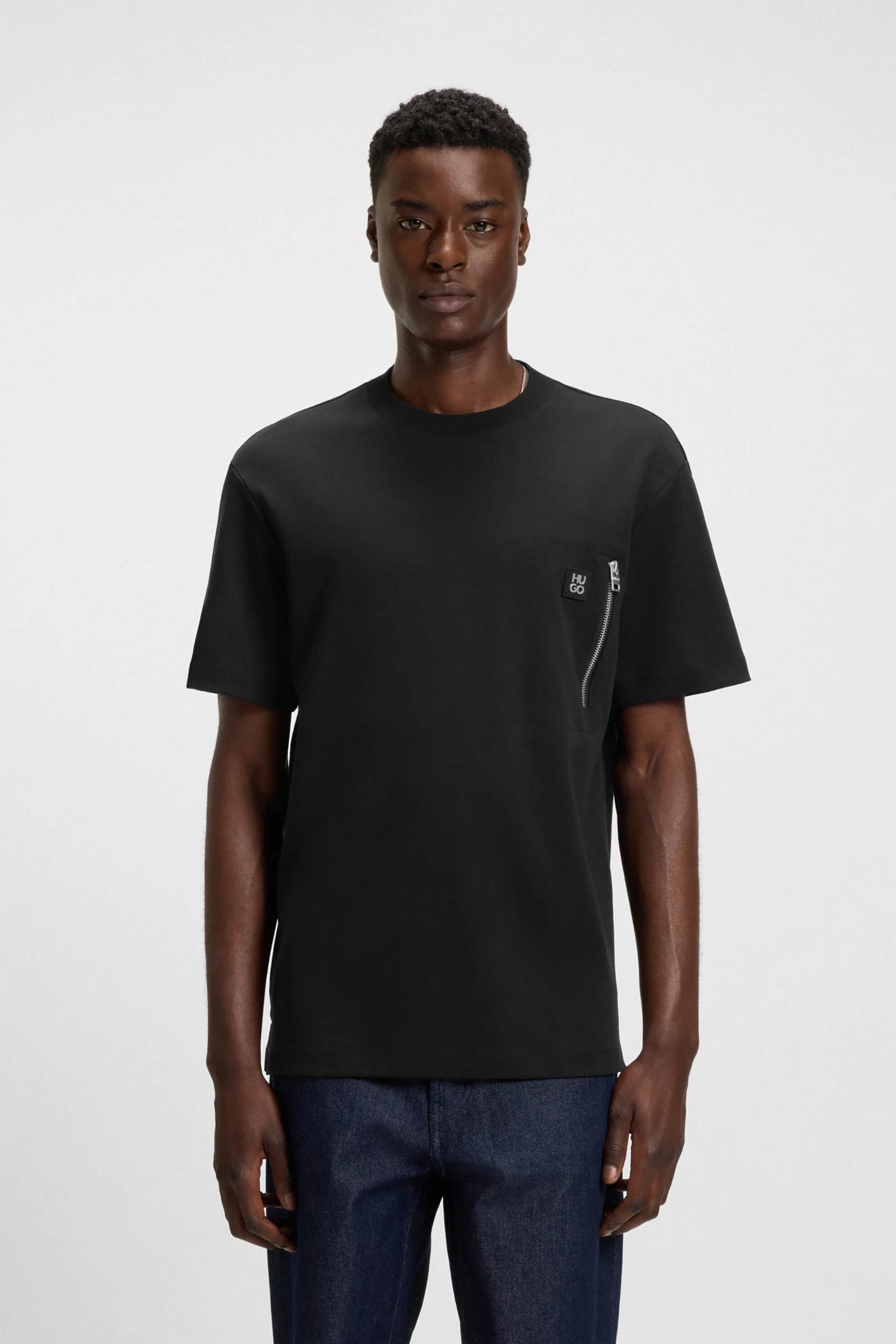 Ανδρικά Μονόχρωμα T-Shirts Hugo