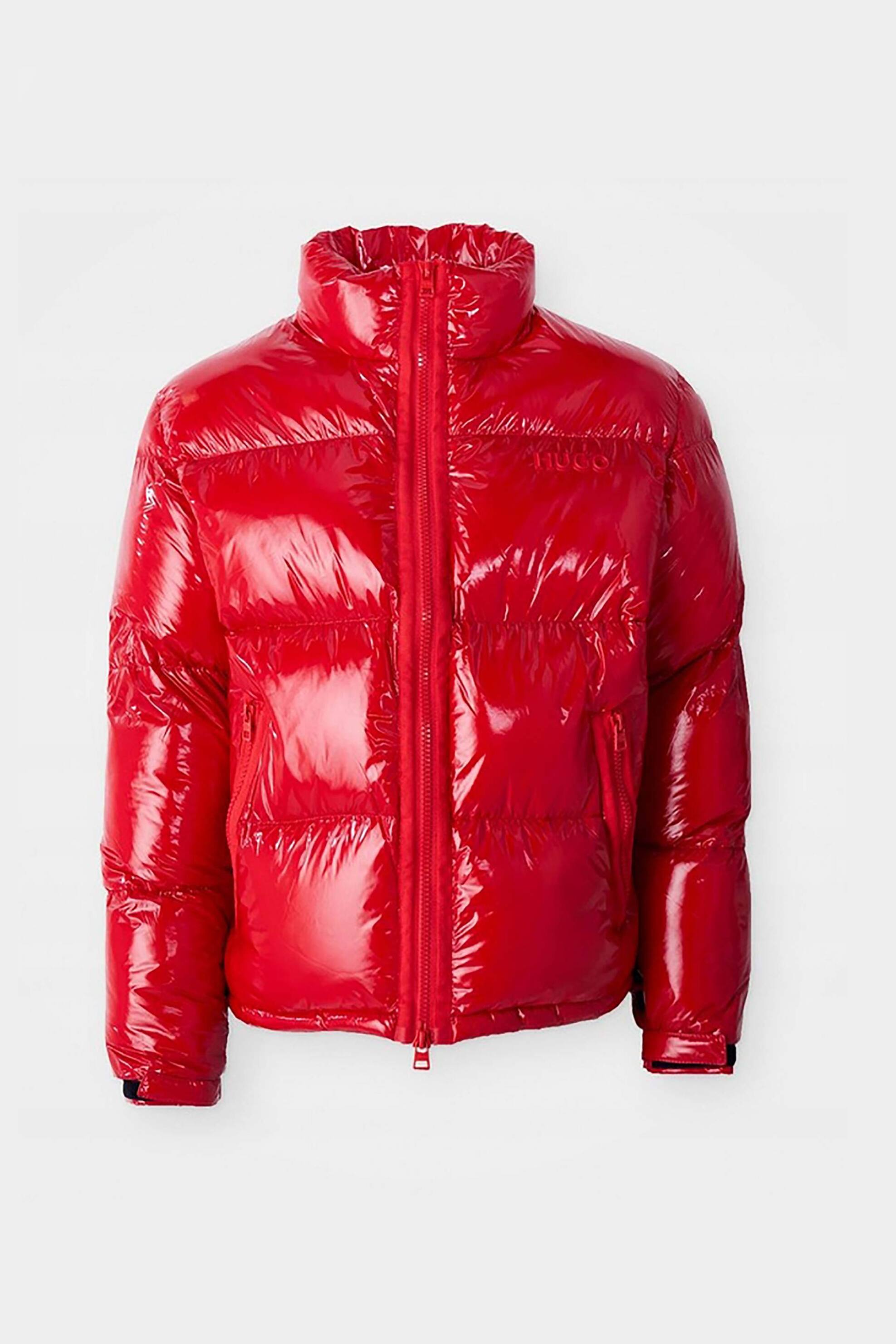 Hugo Boss ανδρικό αδιάβροχο μπουφάν glossy με καπιτονέ σχέδιο Regular Fit "Biron" - 50549251 Κόκκινο