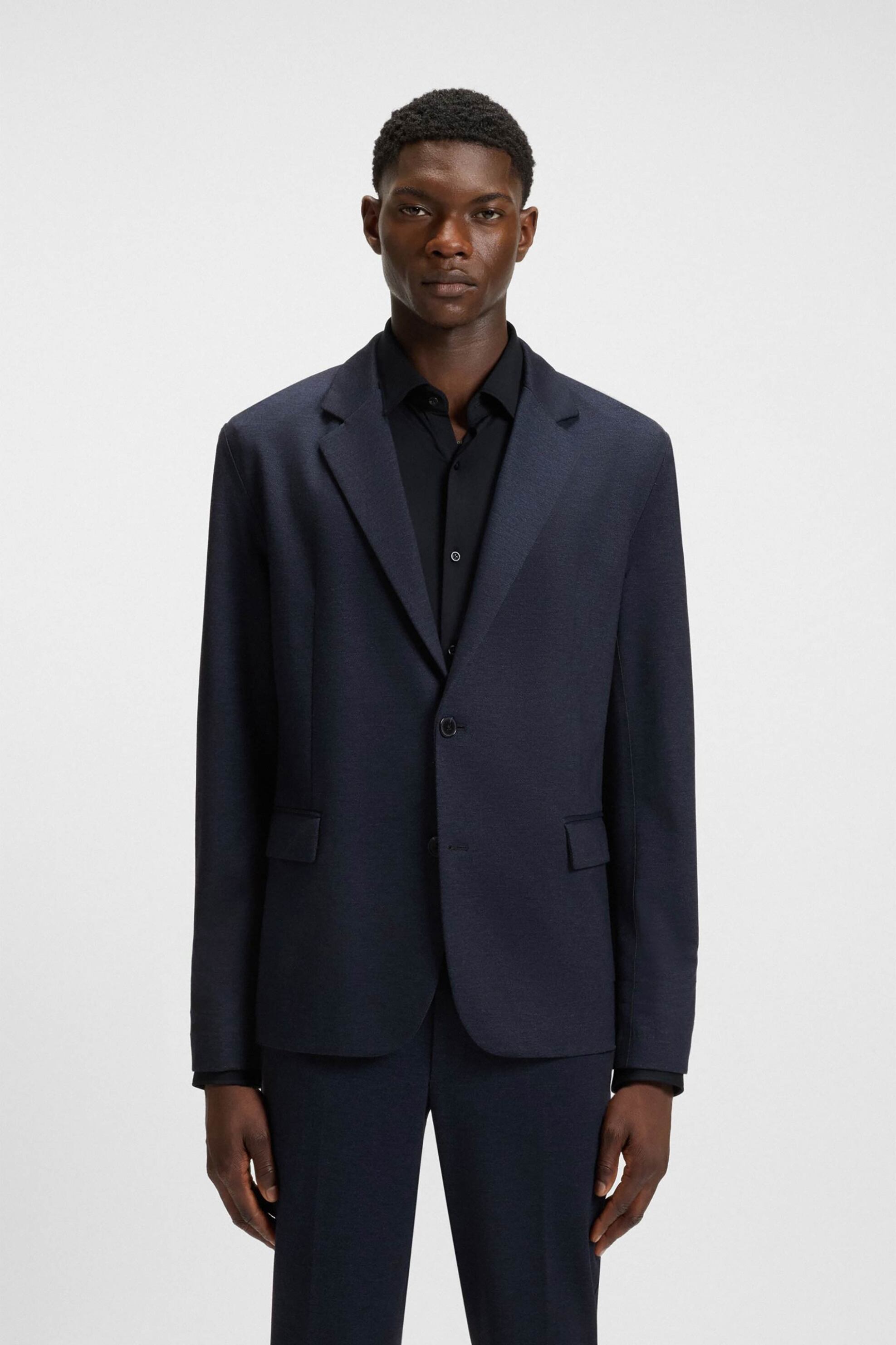 Hugo Boss ανδρικό σακάκι μονόχρωμο - 50544597 Μπλε Σκούρο