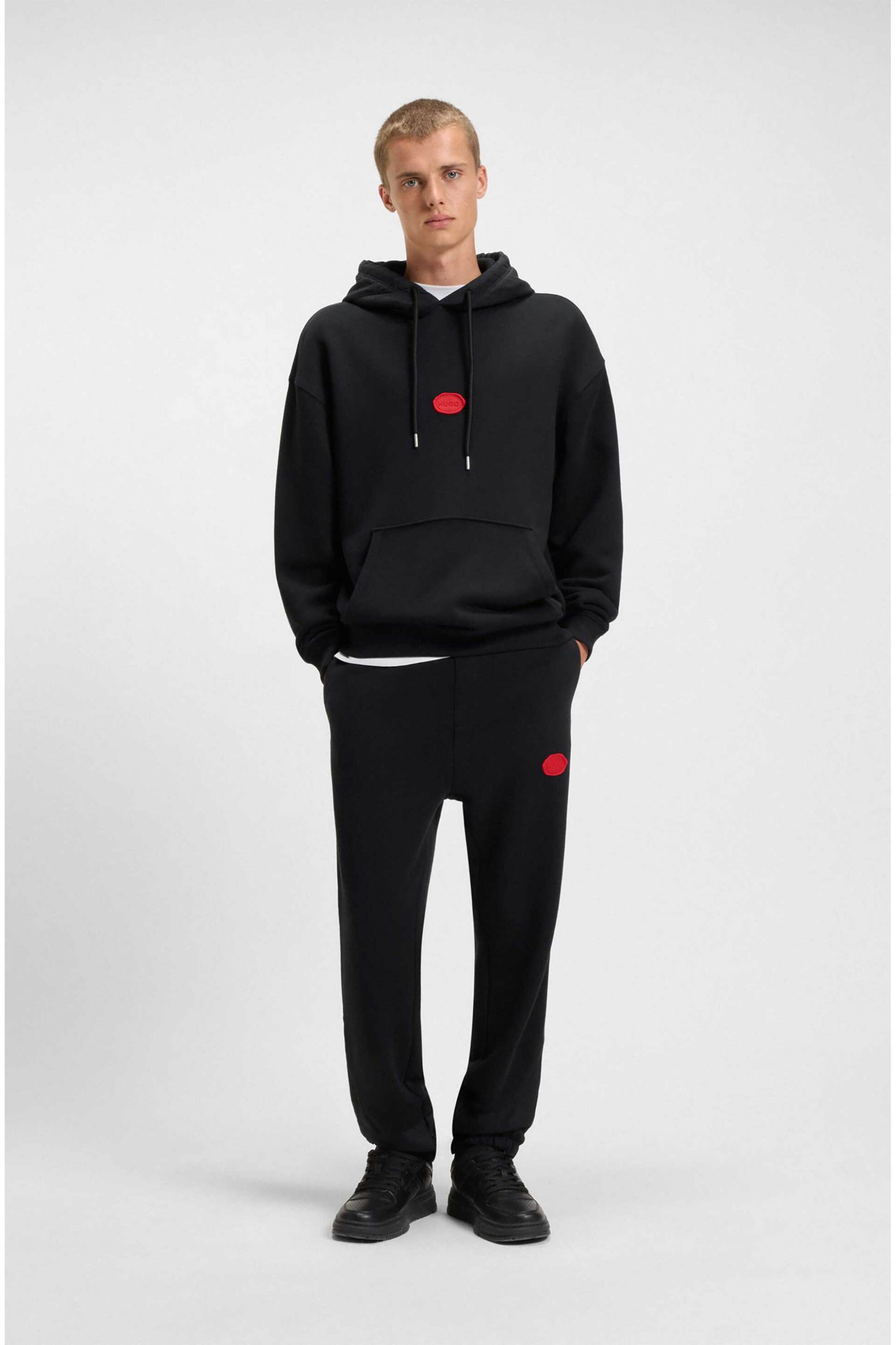 Hugo Boss ανδρικό παντελόνι φόρμας με λογότυπο "Dilvanos" - 50546732 Μαύρο