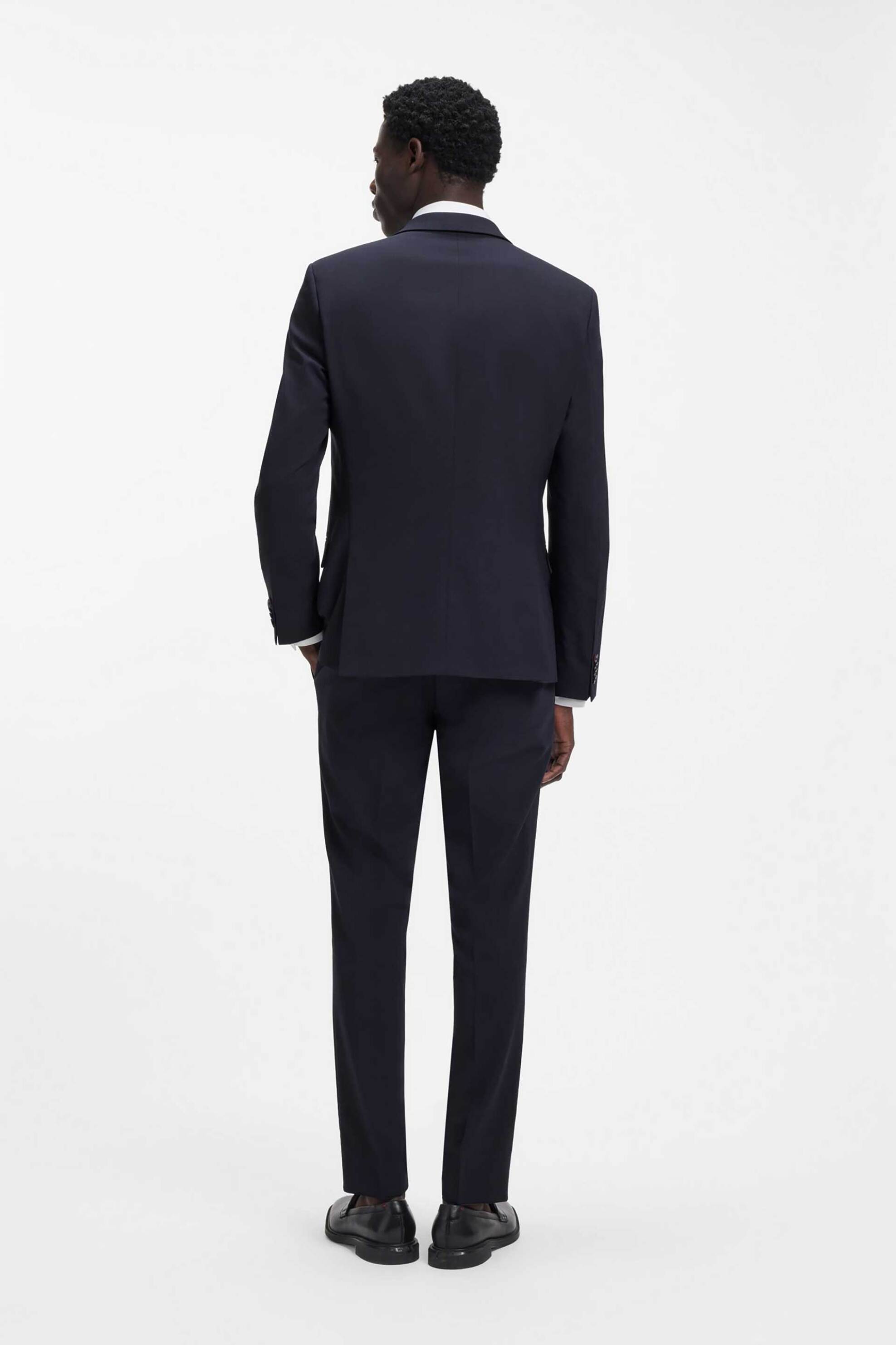 Hugo Boss Ανδρικό Κοστούμι Slim Fit Henry Getlin232X - 50557616 Μπλε Σκούρο