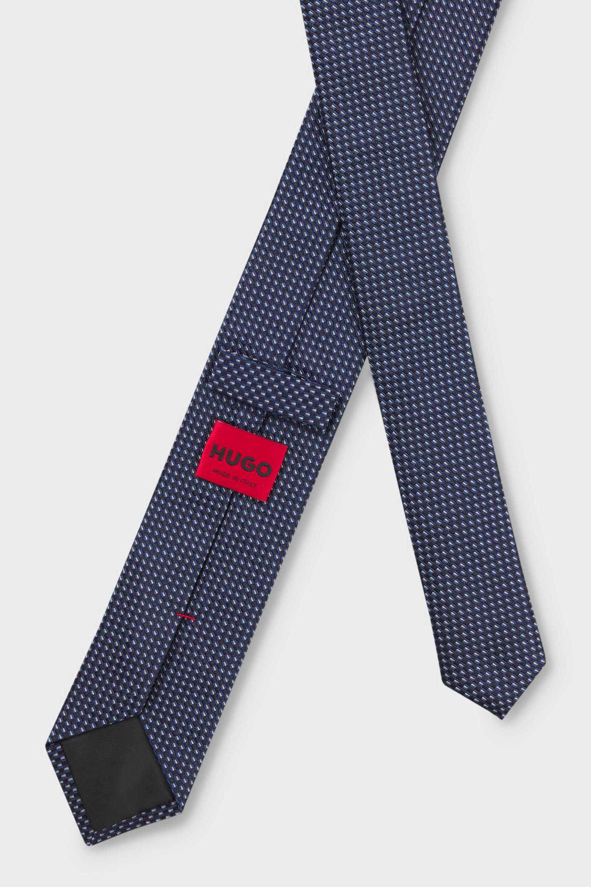 Hugo Boss ανδρική μεταξωτή γραβάτα με jacquard σχέδιο - 50557315 Μπλε φωτογραφία