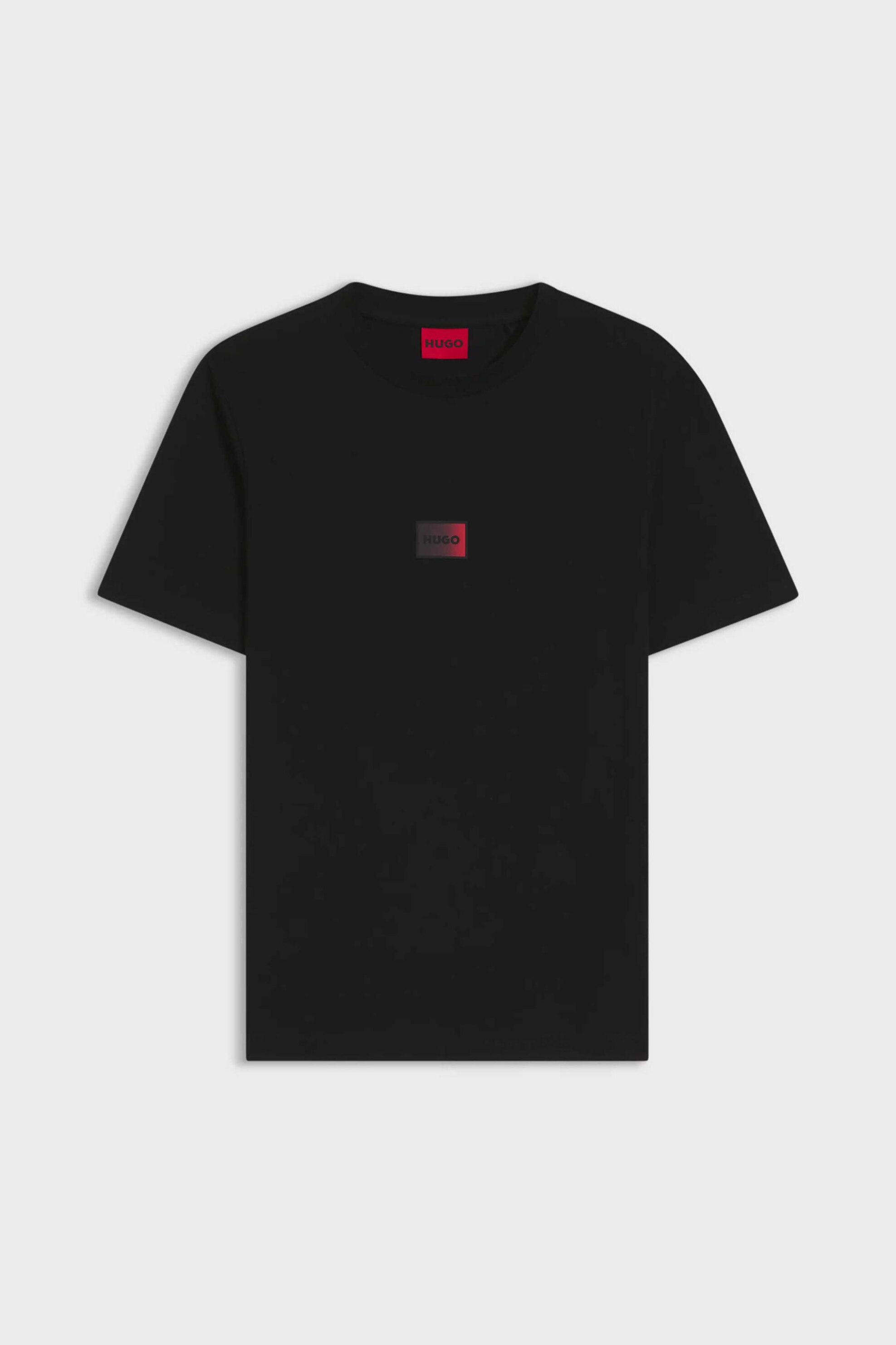 Hugo Boss Ανδρικό T-Shirt με Logo Print Regular Fit Danotie - 50553124 Μαύρο