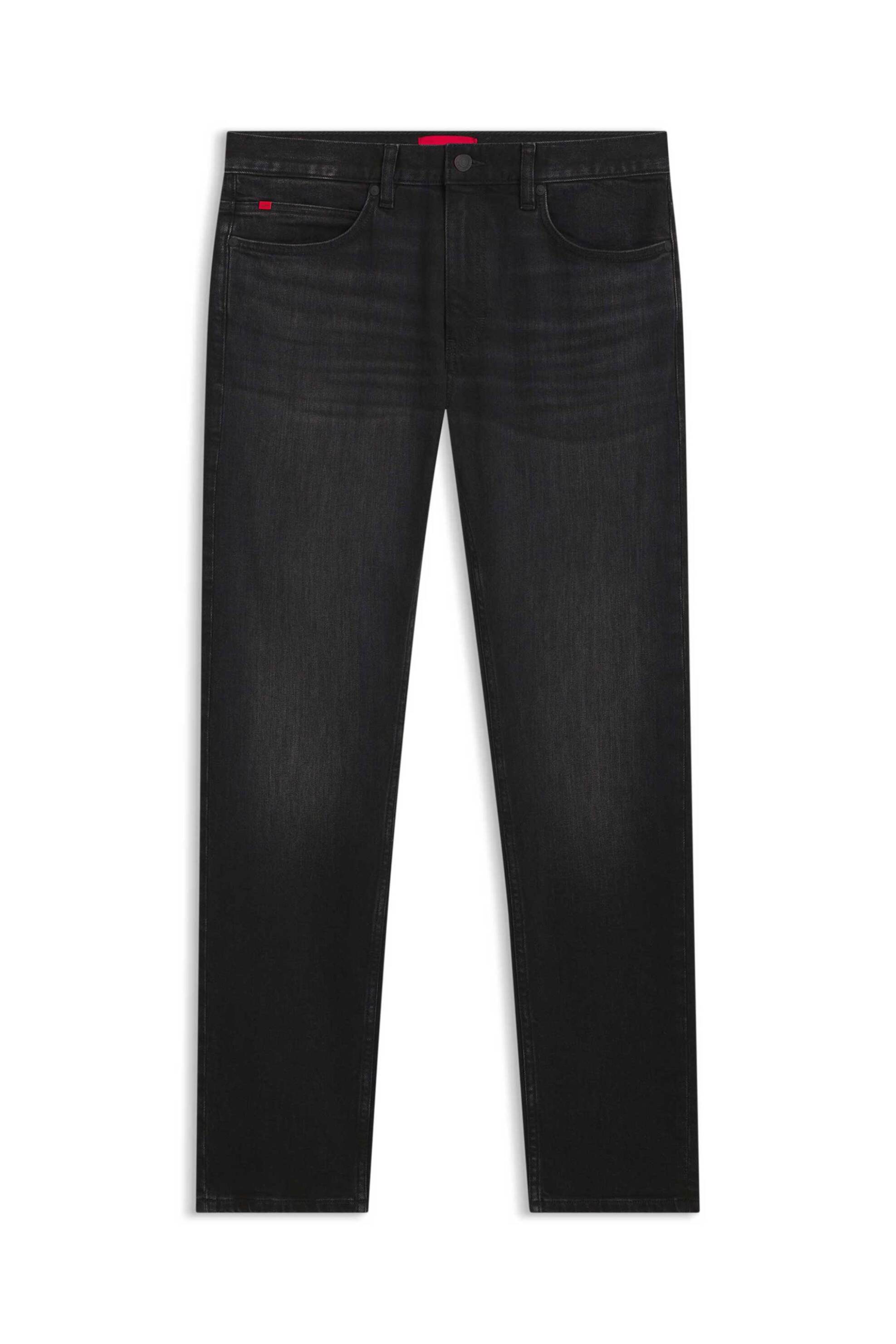 Hugo Boss ανδρικό τζιν παντελόνι μονόχρωμο Slim Fit "Ηugο 708" - 50555179 Ανθρακί