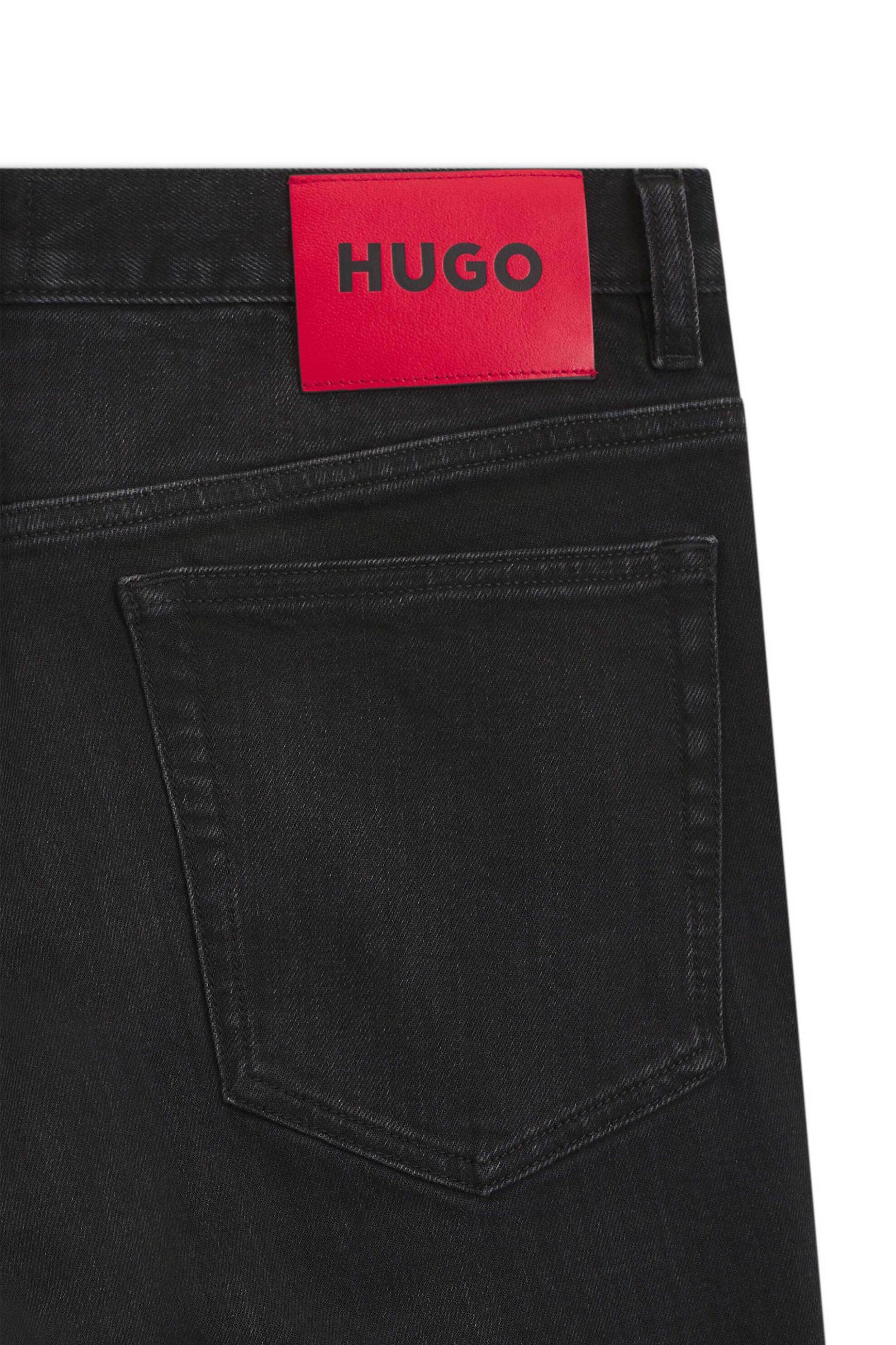 Hugo Boss Ανδρικό Τζιν Παντελόνι Μονόχρωμο Slim Fit Ηugο 708 - 50555179 Ανθρακί