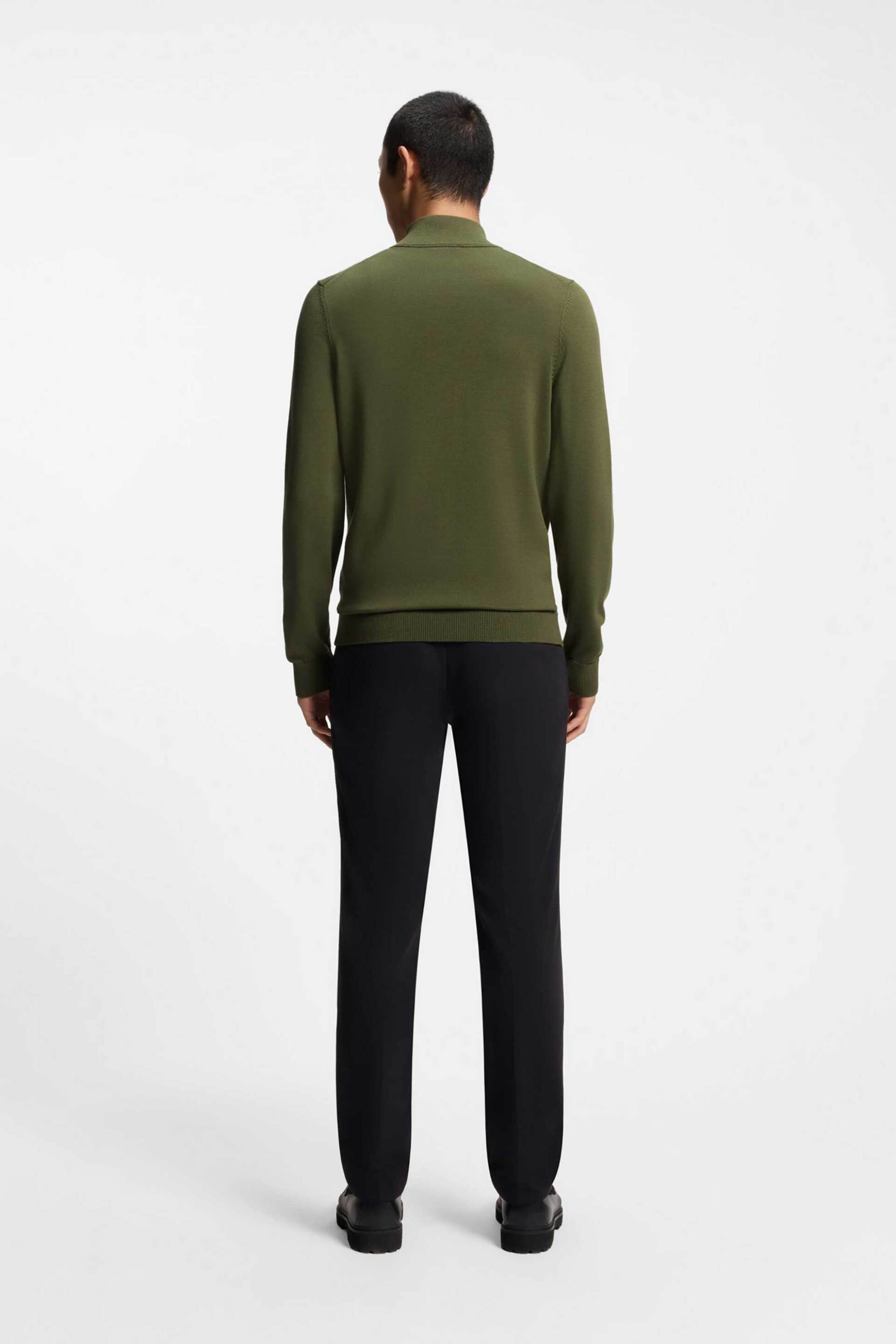 Hugo Boss ανδρική πλεκτή ζακέτα "San Jacomo-C" - 50553606 Χακί φωτογραφία