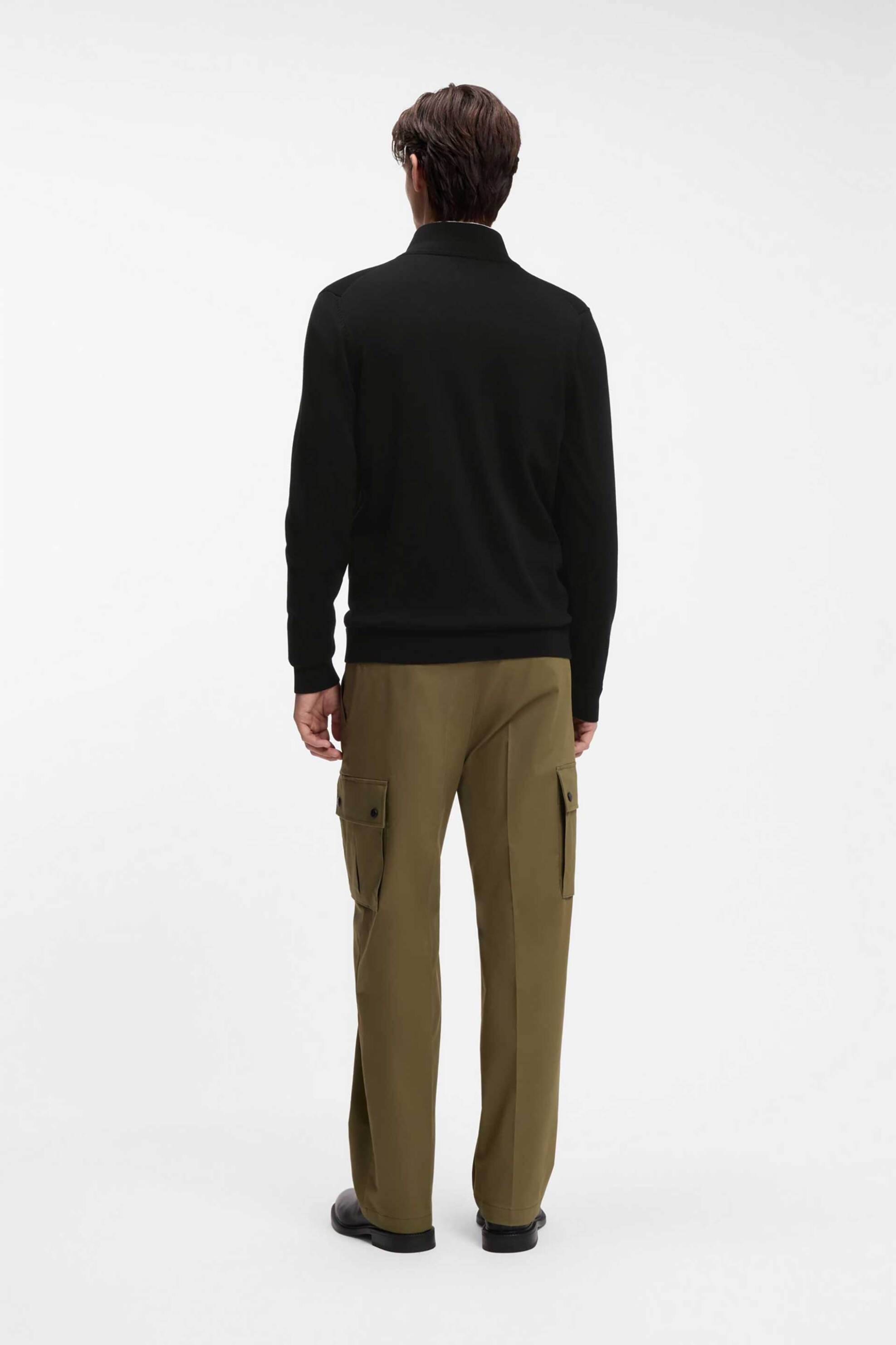 Hugo Boss ανδρική πλεκτή ζακέτα "San Jacomo-C" - 50553606 Μαύρο φωτογραφία