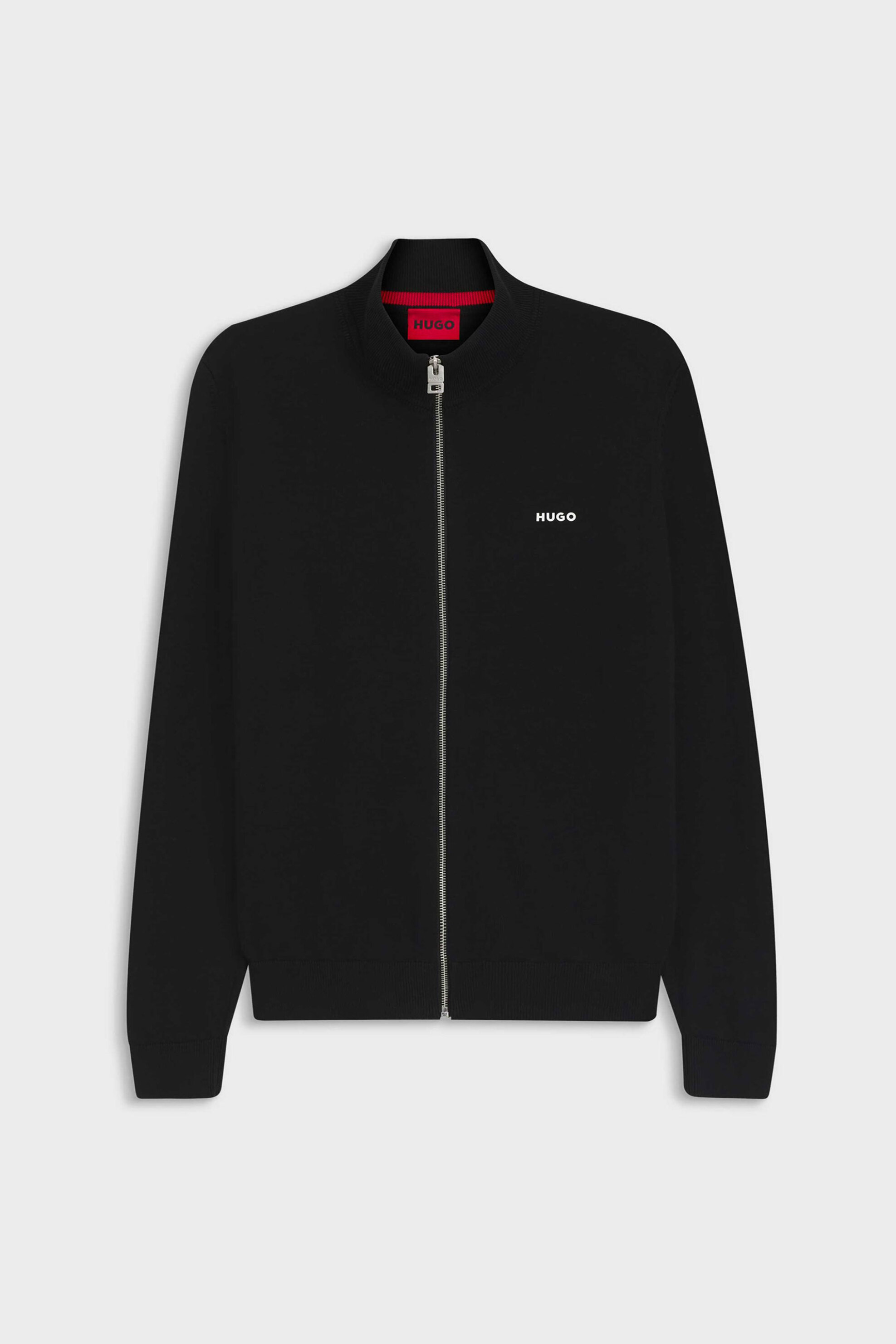 Hugo Boss Ανδρική Πλεκτή Ζακέτα San Jacomo-C - 50553606 Μαύρο