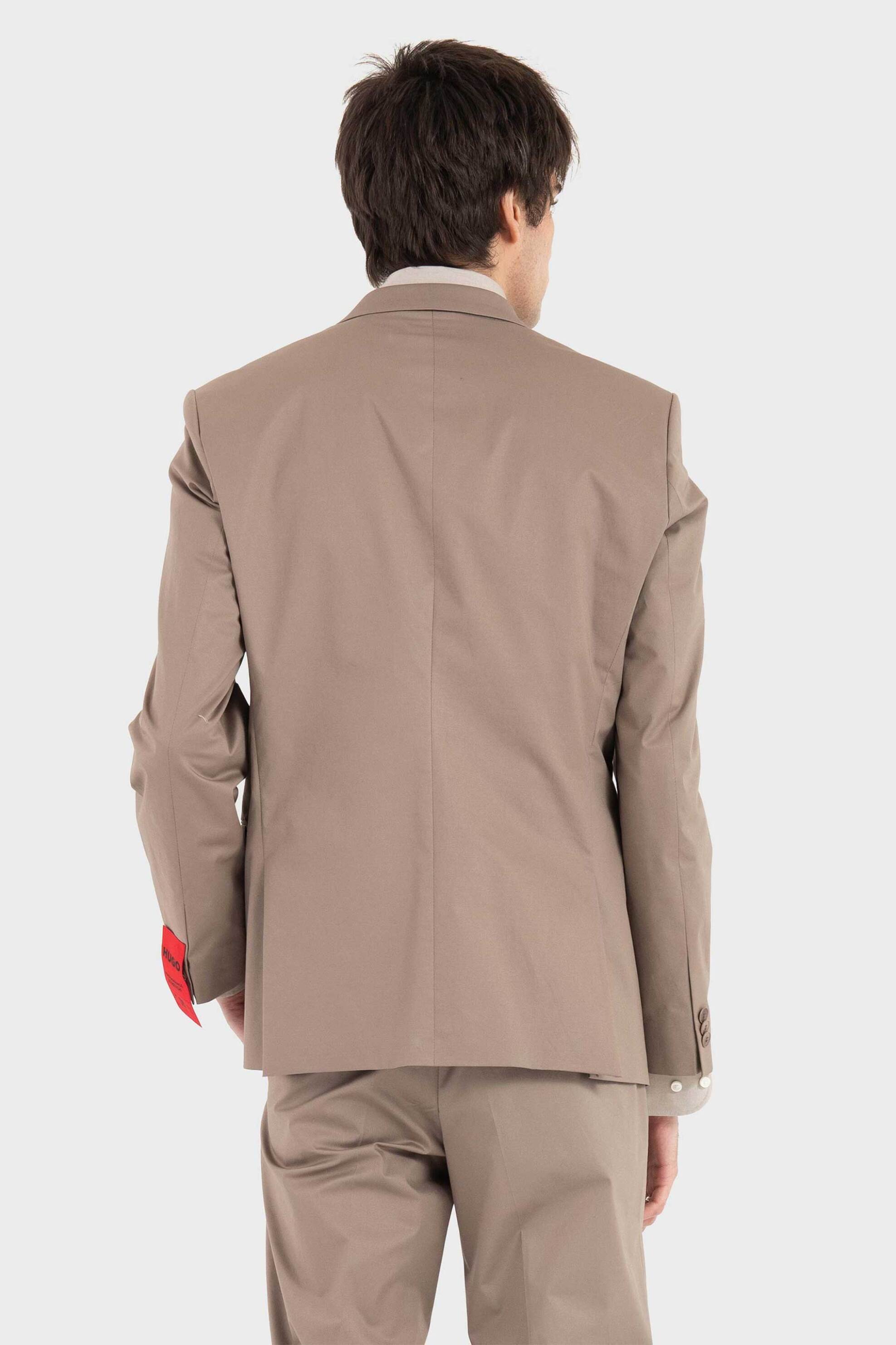 Hugo Boss Ανδρικό Σακάκι Μονόχρωμο Slim Fit - 50559655 Γκρι