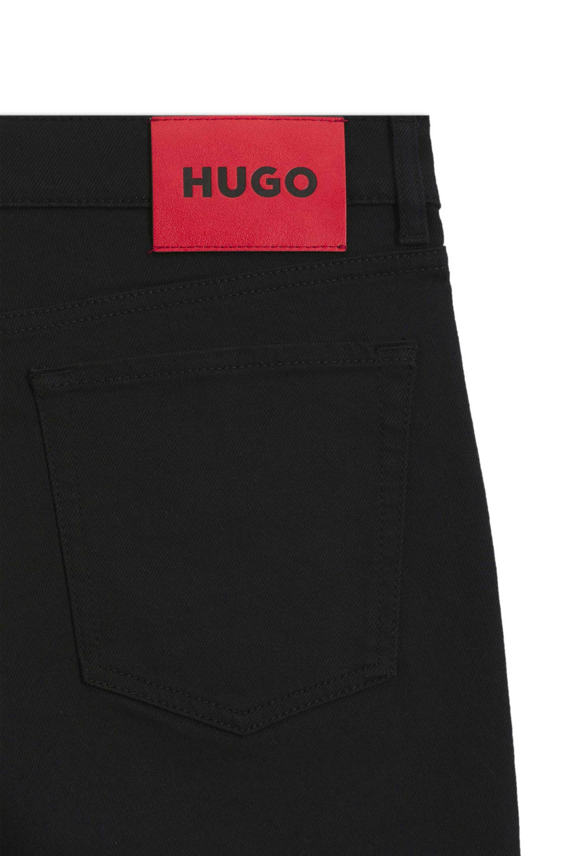 Hugo Boss Ανδρικό Τζιν Παντελόνι Μονόχρωμο Tapered Fit Ηugο 634 - 50556109 Μαύρο