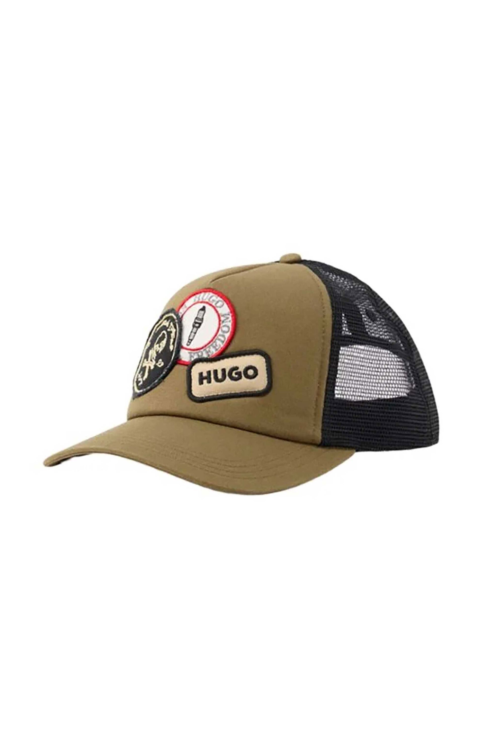 Hugo Boss ανδρικό καπέλο με logo patch - 50560443 Χακί