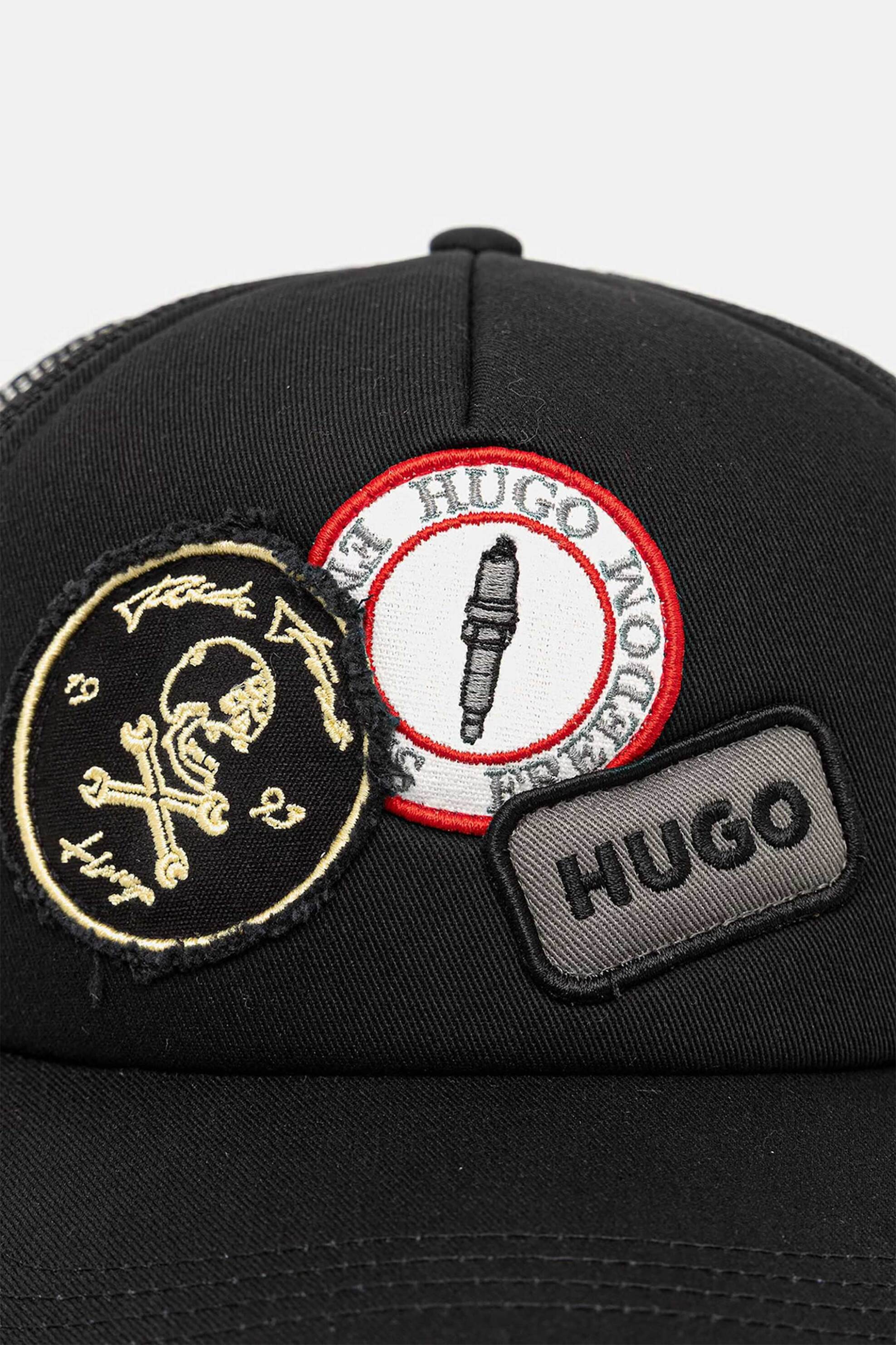 Hugo Boss Ανδρικό Καπέλο με Logo Patch - 50560443 Μαύρο