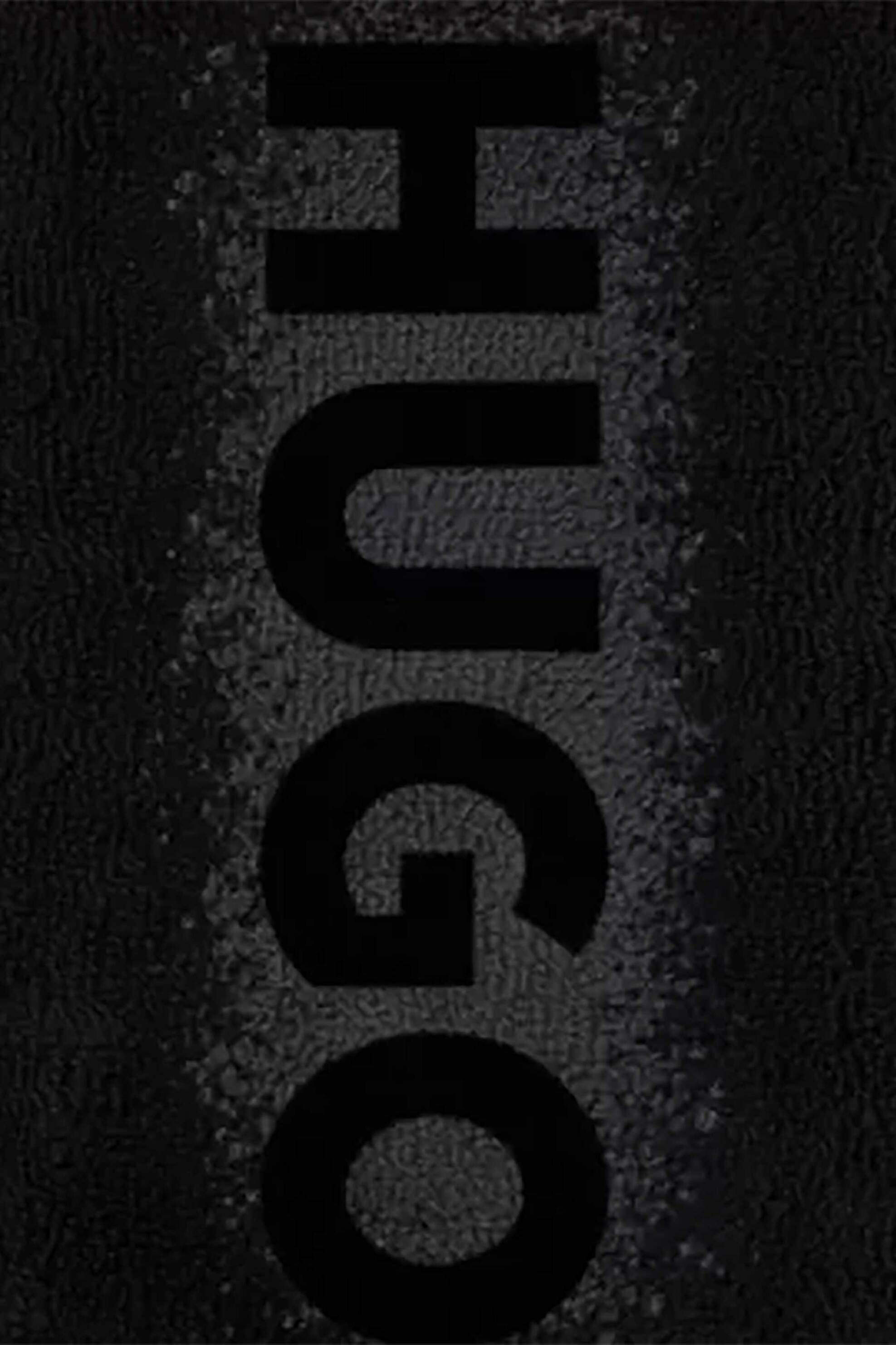 Hugo Boss Unisex Πετσέτα Θαλάσσης με Logo Print - 50561230 Μαύρο