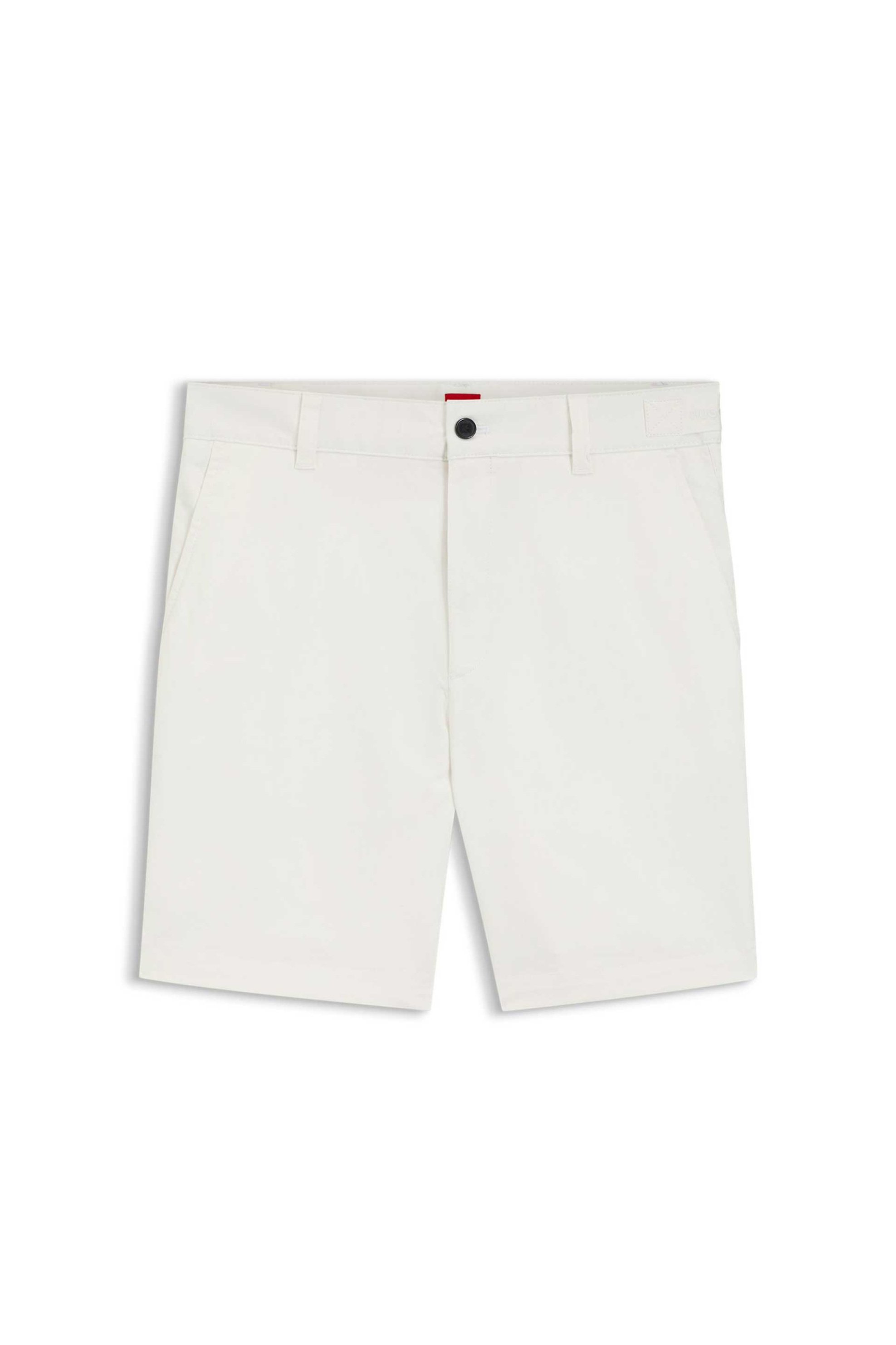 Hugo Boss ανδρική chino βερμούδα Slim Fit "Genar 261S" - 50567293 Λευκό