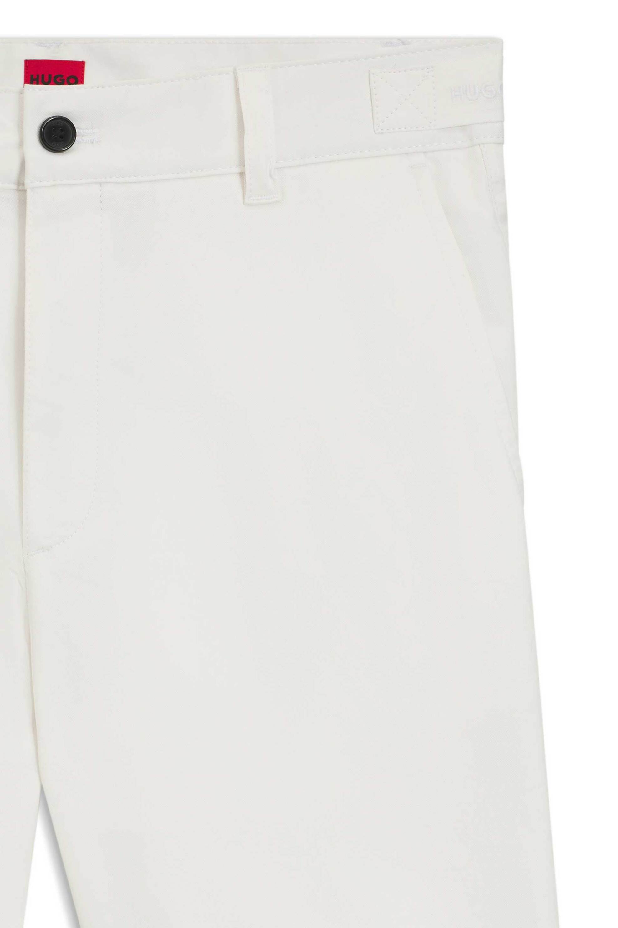 Hugo Boss Ανδρική Chino Βερμούδα Slim Fit Genar 261S - 50567293 Λευκό
