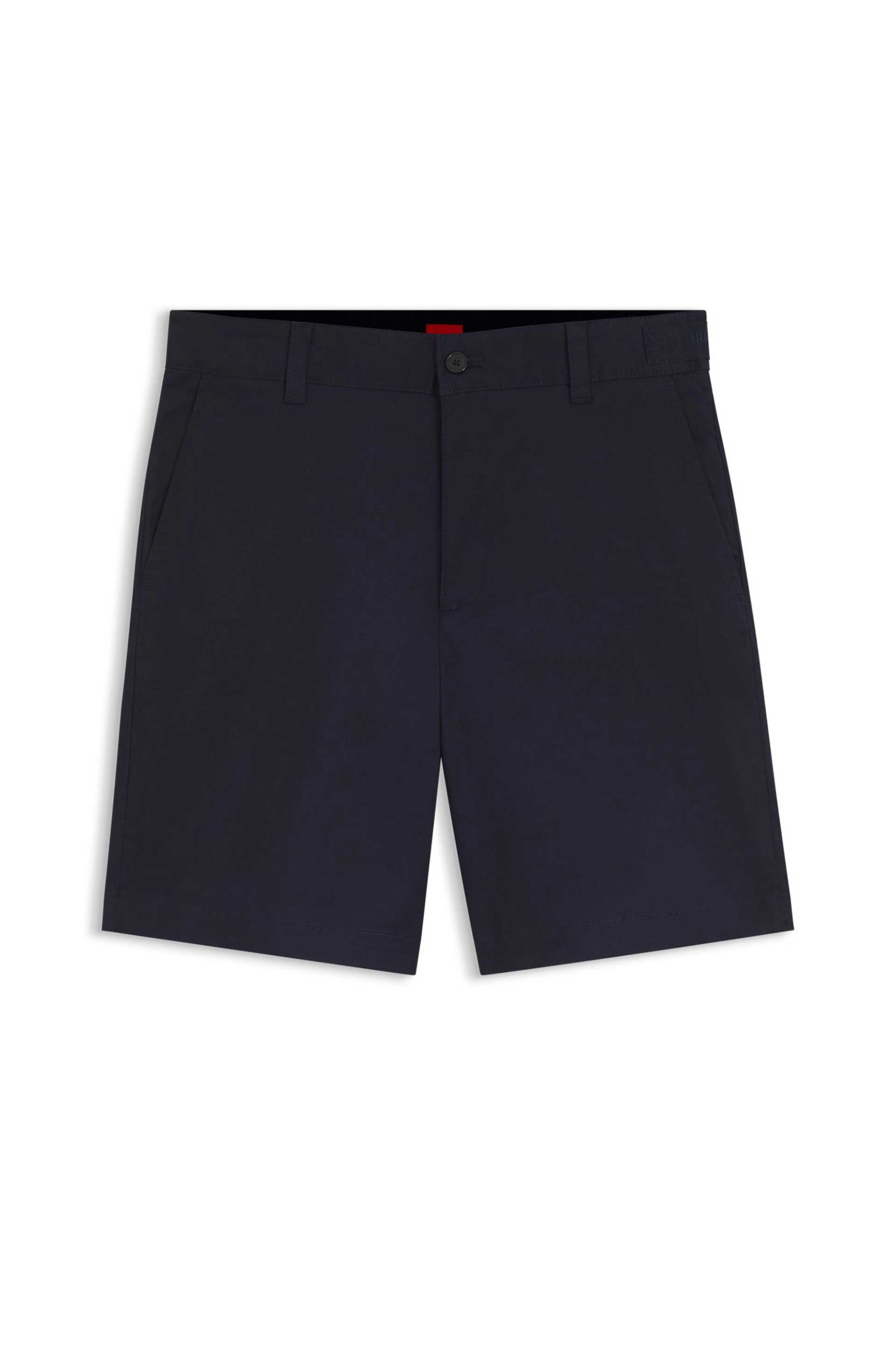 Hugo Boss ανδρική chino βερμούδα Slim Fit "Genar 261S" - 50567293 Μπλε Σκούρο