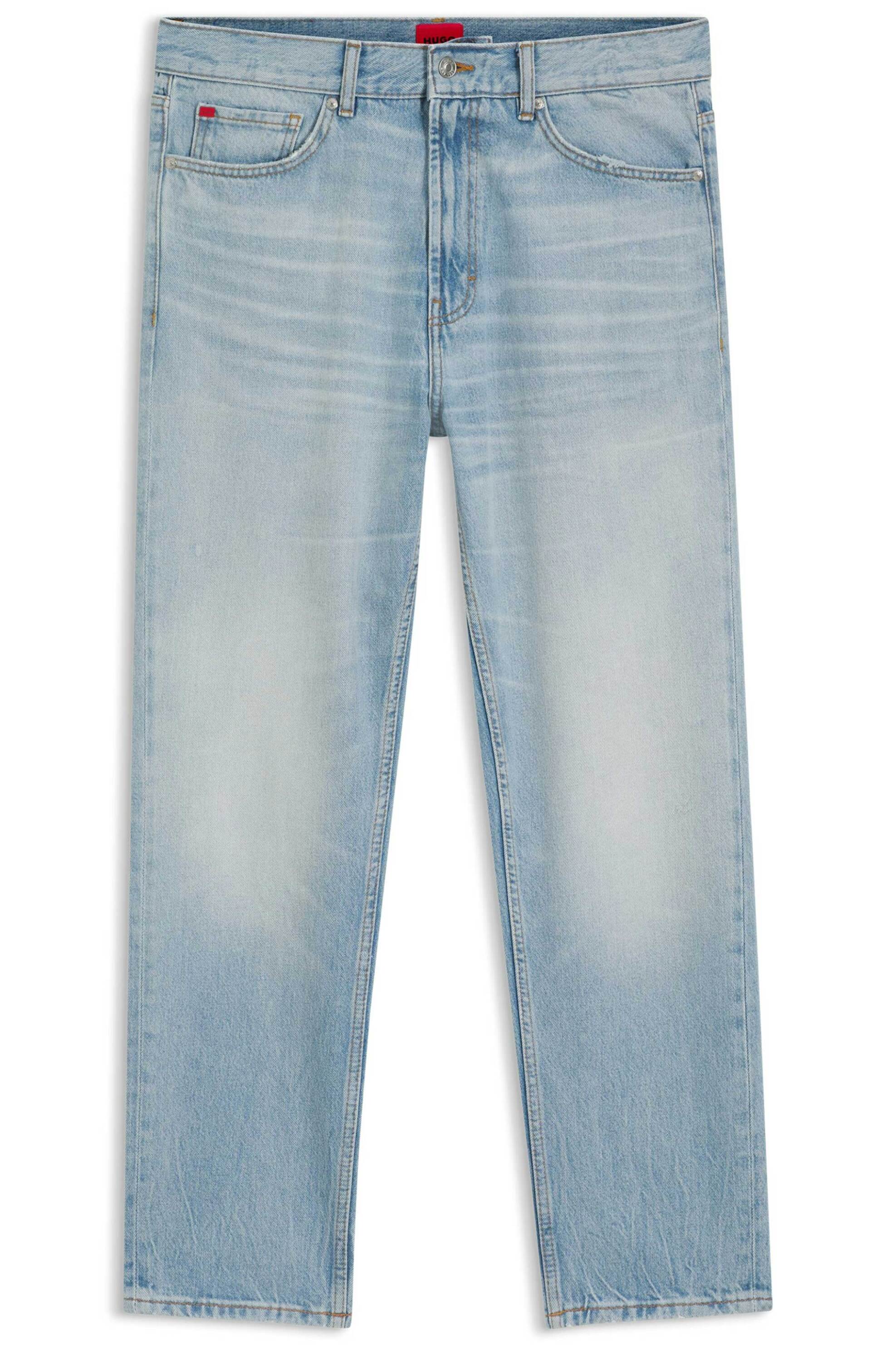 Hugo Boss ανδρικό τζιν παντελόνι Tapered Fit "Ηugο 838" - 50560264 Denim Blue Ανοιχτό
