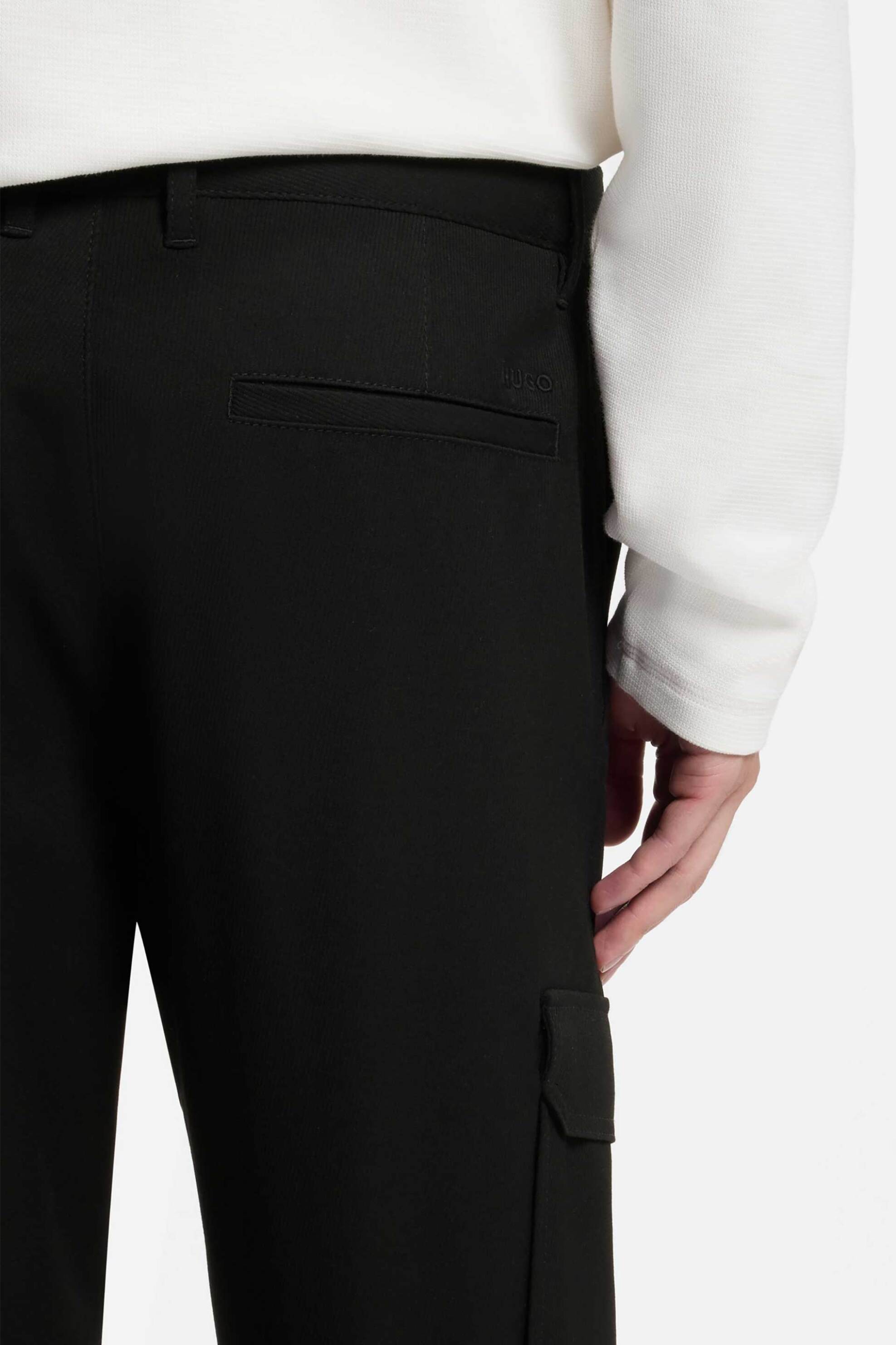 Hugo Ανδρικό Παντελόνι Cargo Slim Fit Glavin - 50556512 Μαύρο