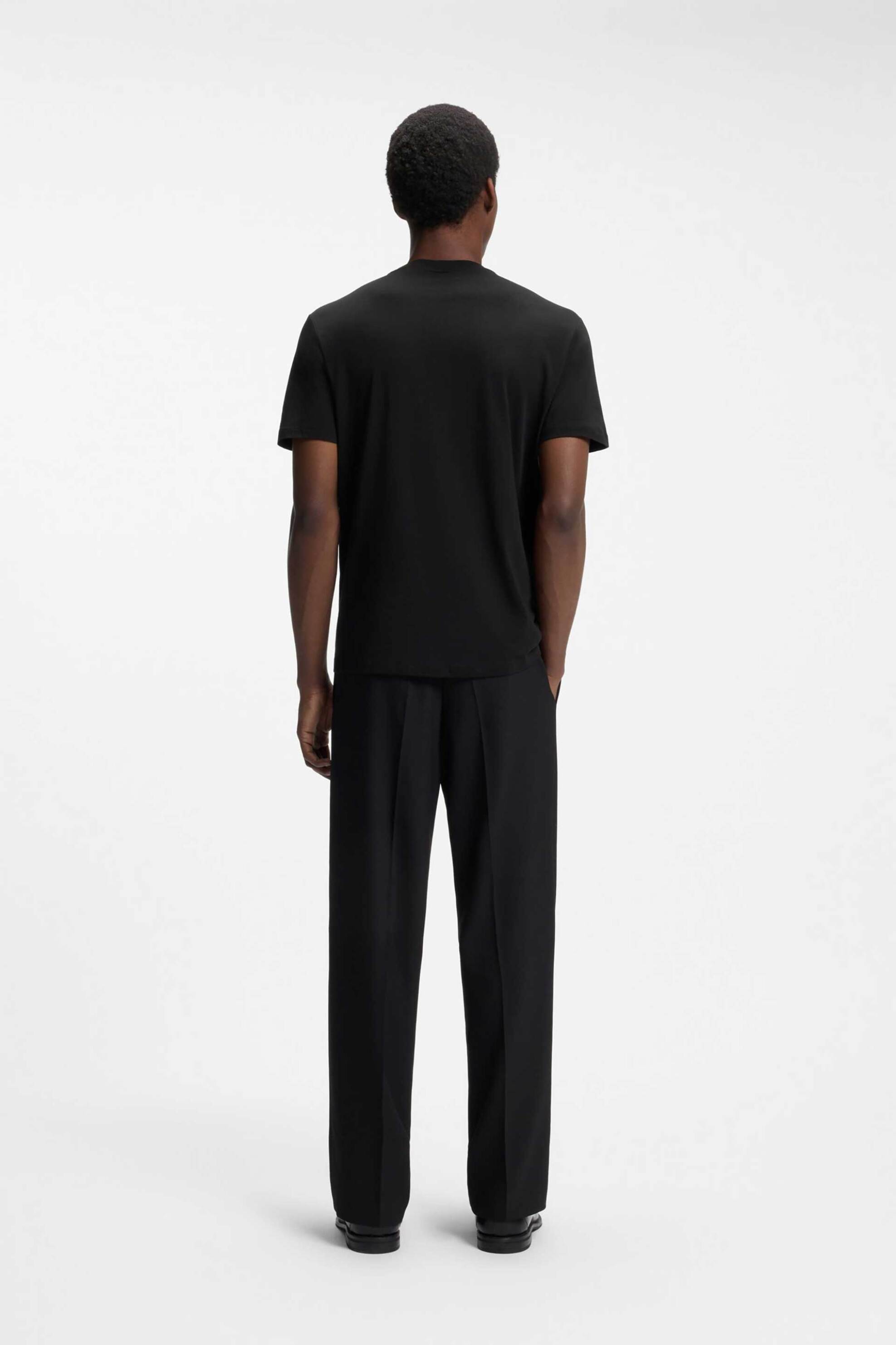 Hugo Ανδρικό T-Shirt Regular Fit Dorosi - 50566086 Μαύρο