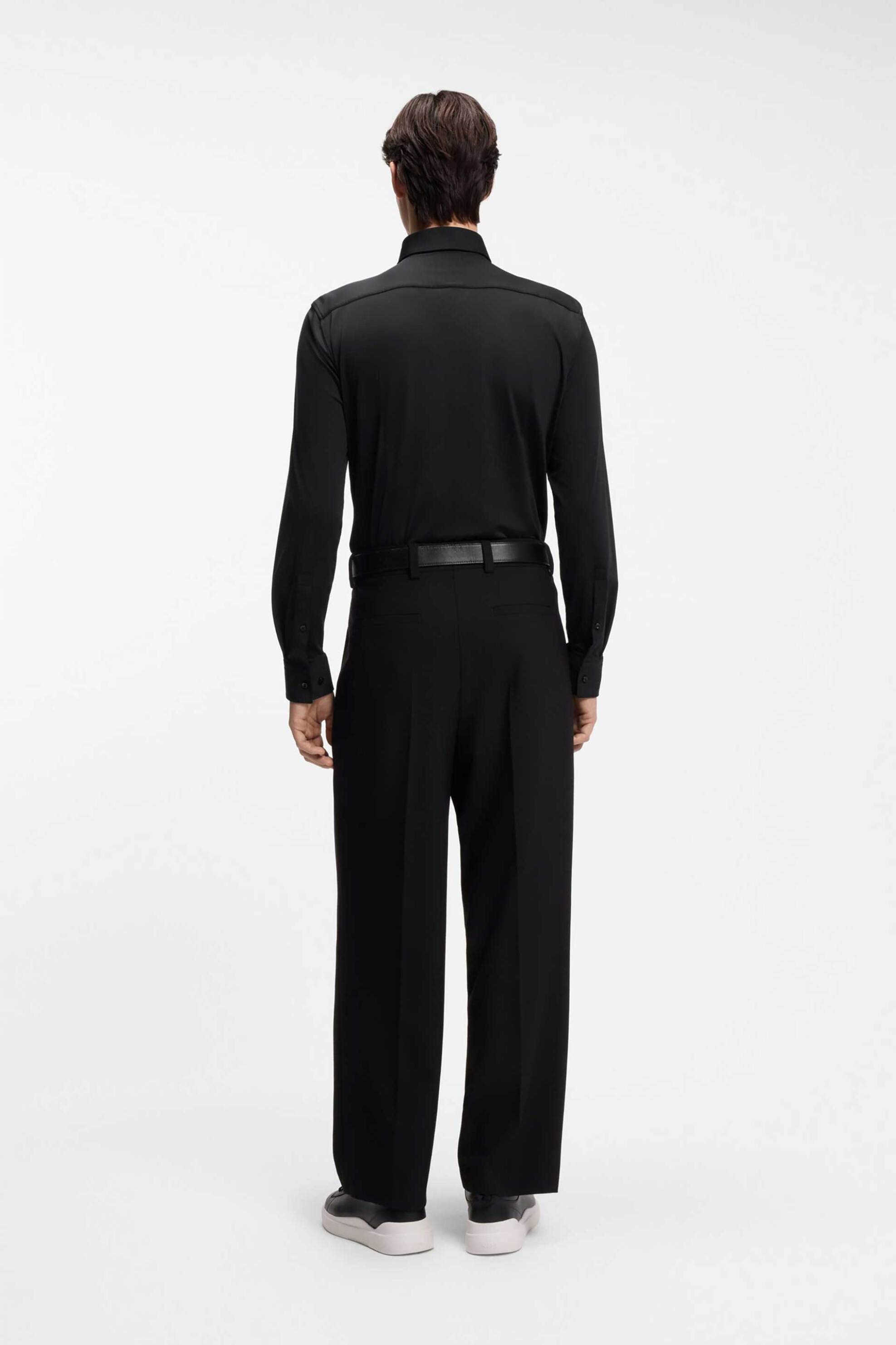 Hugo Ανδρικό Πουκάμισο Slim Fit Kenno - 50481195 Μαύρο